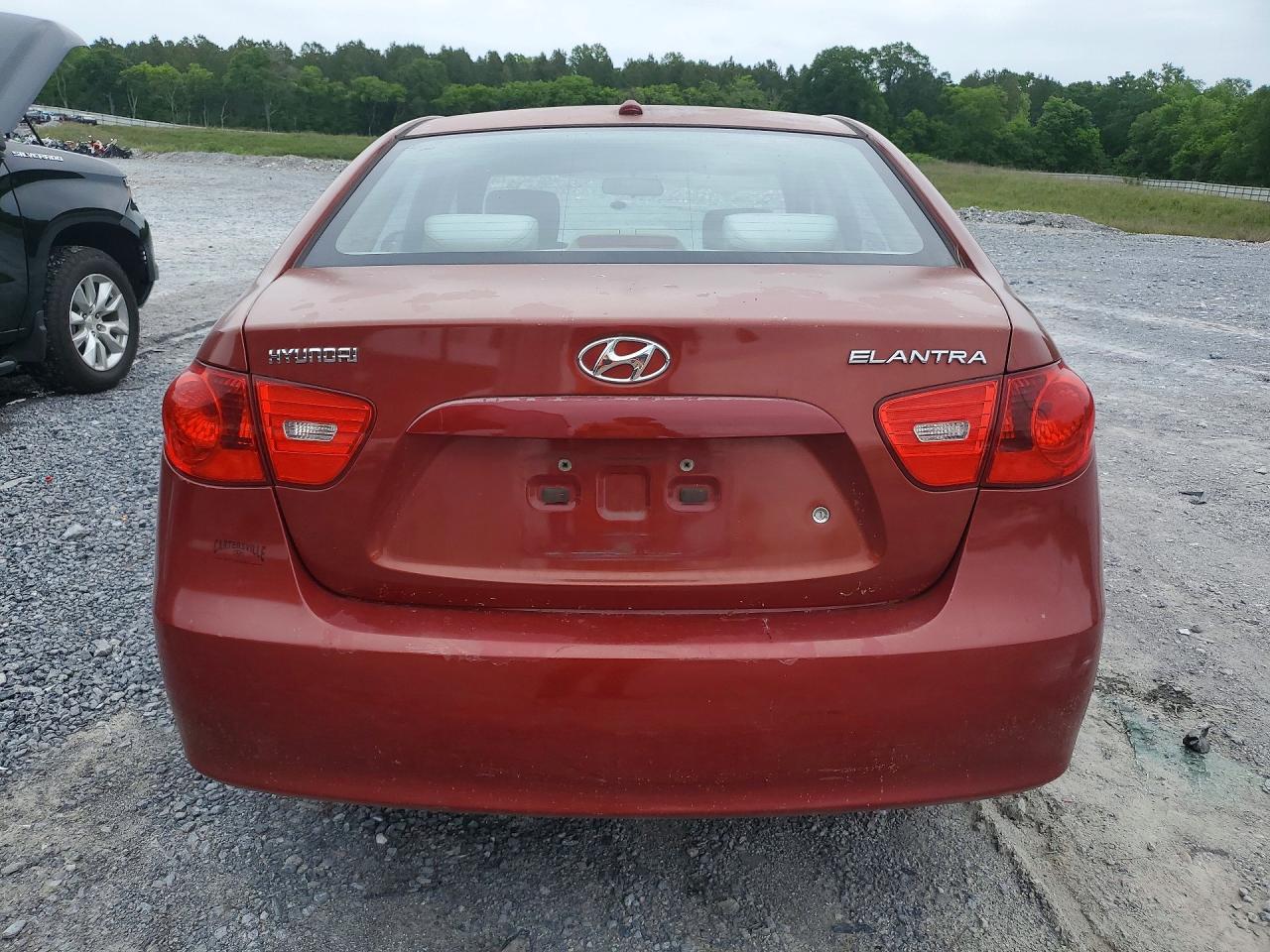 2008 Hyundai Elantra Gls Red vin: KMHDU46DX8U522710