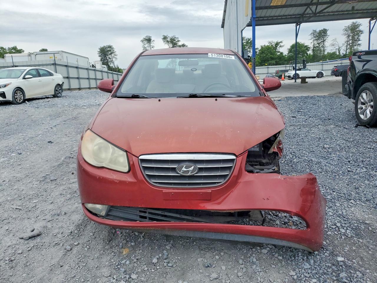 2008 Hyundai Elantra Gls Red vin: KMHDU46DX8U522710