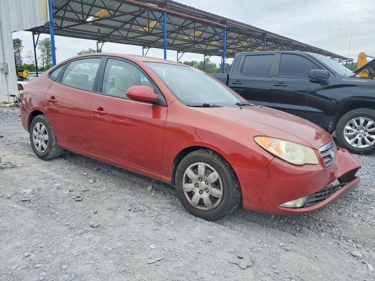2008 Hyundai Elantra Gls Red vin: KMHDU46DX8U522710