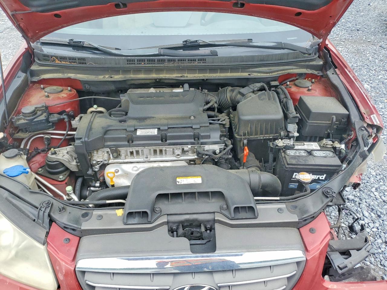 2008 Hyundai Elantra Gls Red vin: KMHDU46DX8U522710