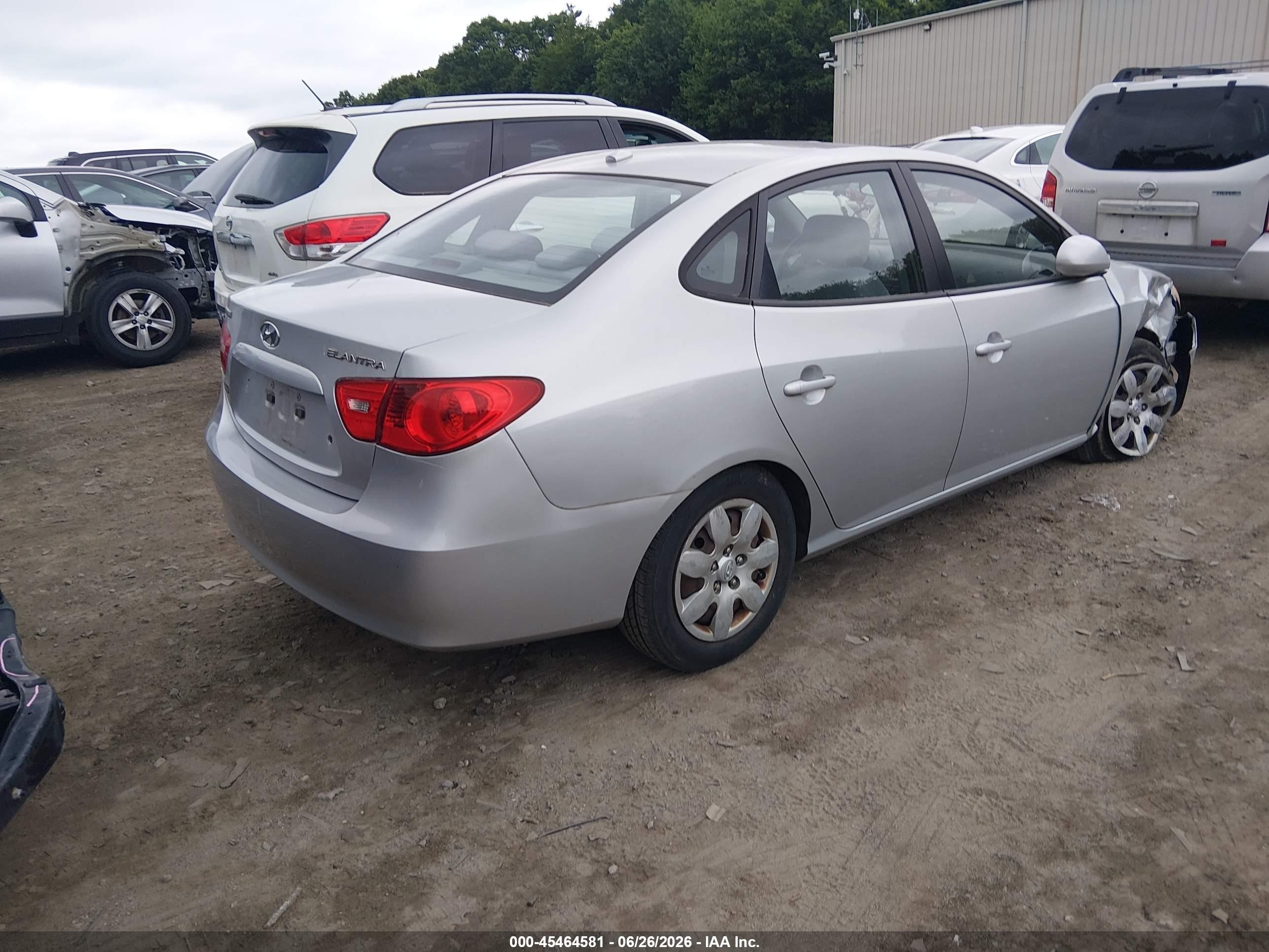 2008 Hyundai Elantra Gls/se Silver vin: KMHDU46DX8U543797