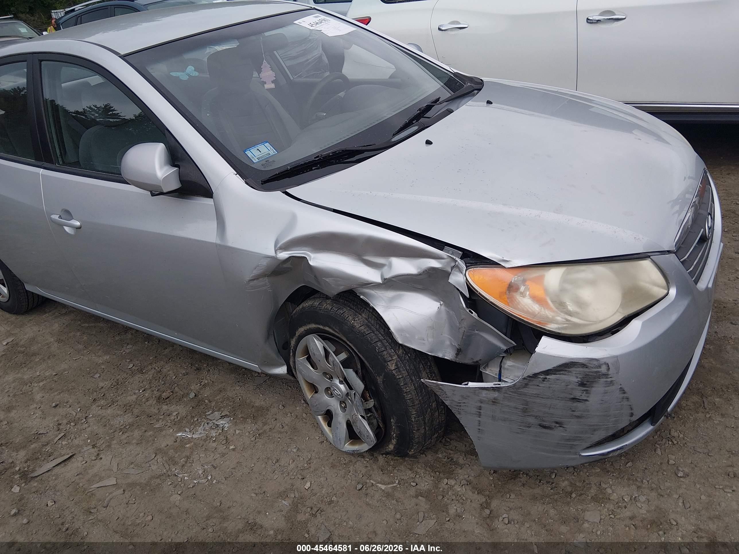 2008 Hyundai Elantra Gls/se Silver vin: KMHDU46DX8U543797