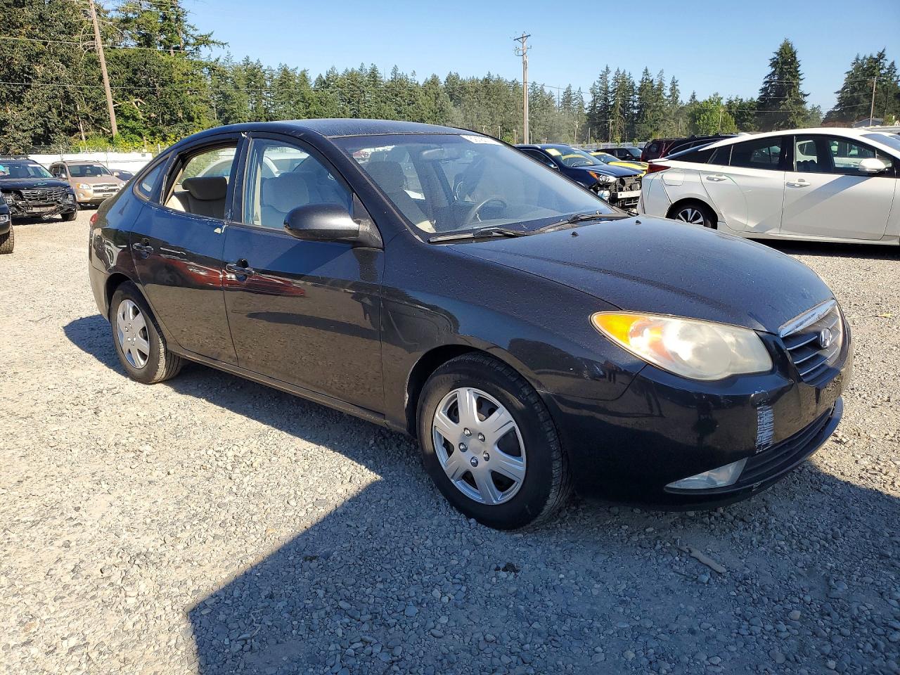 2008 Hyundai Elantra Gls Black vin: KMHDU46DX8U545274