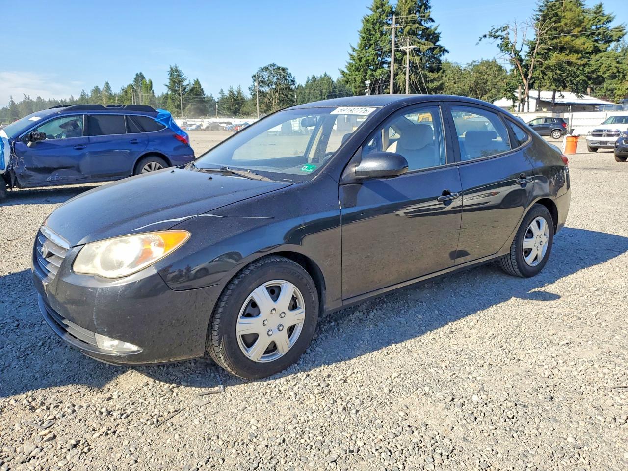 2008 Hyundai Elantra Gls Black vin: KMHDU46DX8U545274