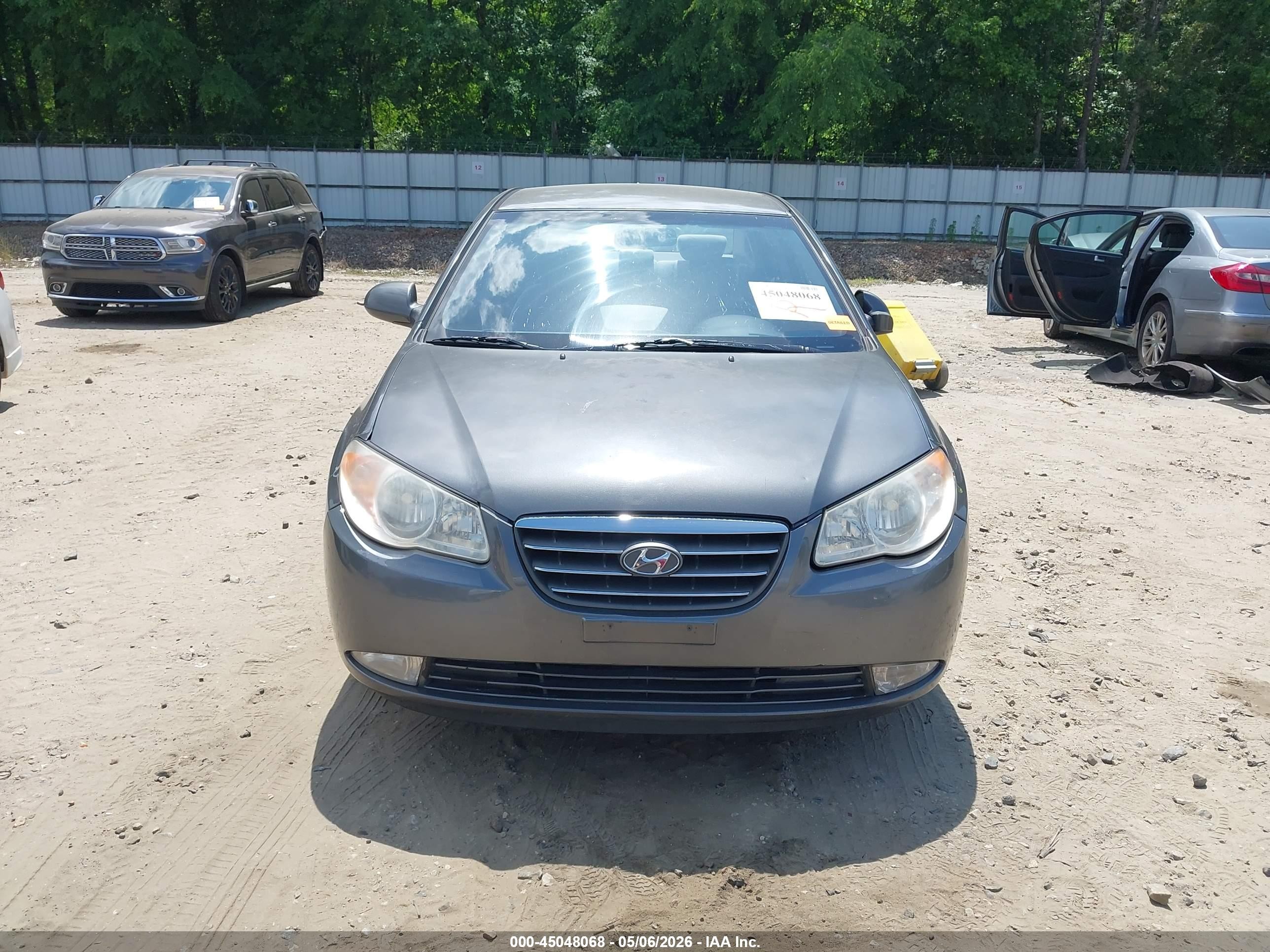 2008 Hyundai Elantra Gls/se Gray vin: KMHDU46DX8U555870