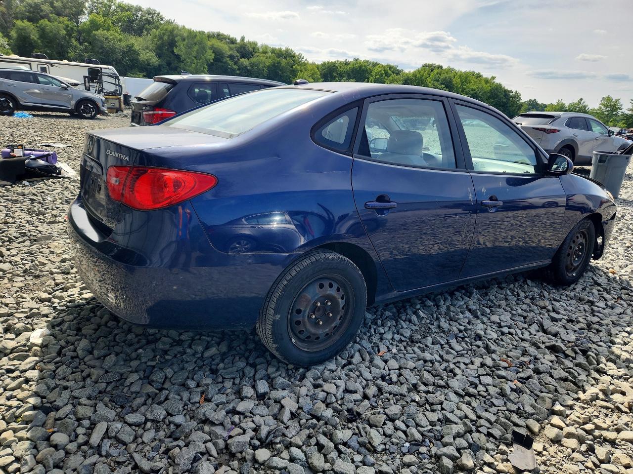 2008 Hyundai Elantra Gls Blue vin: KMHDU46DX8U575150
