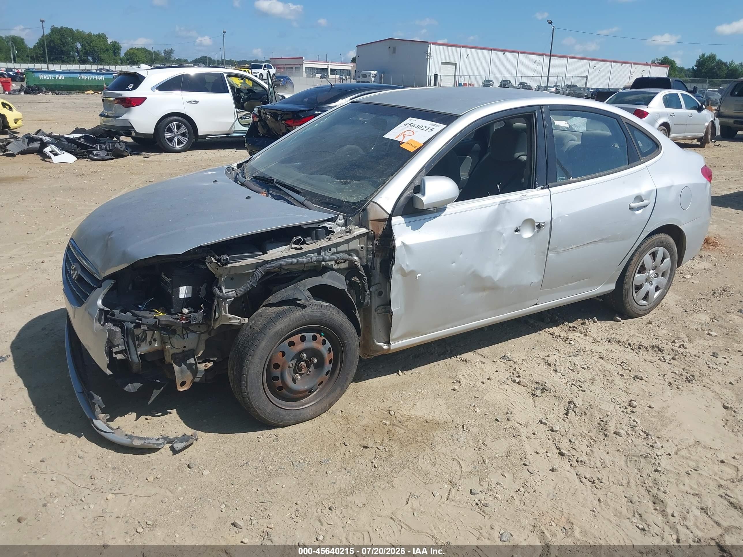 2009 Hyundai Elantra Gls Silver vin: KMHDU46DX9U594623