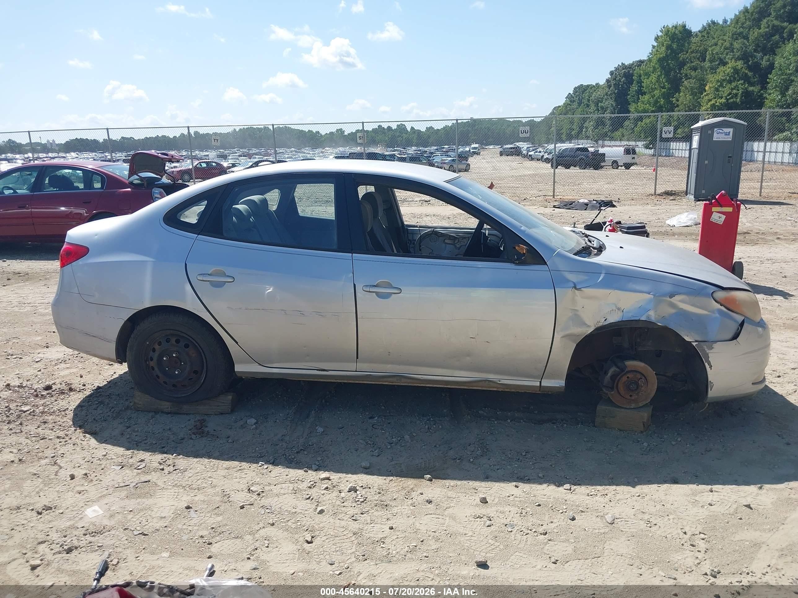 2009 Hyundai Elantra Gls Silver vin: KMHDU46DX9U594623