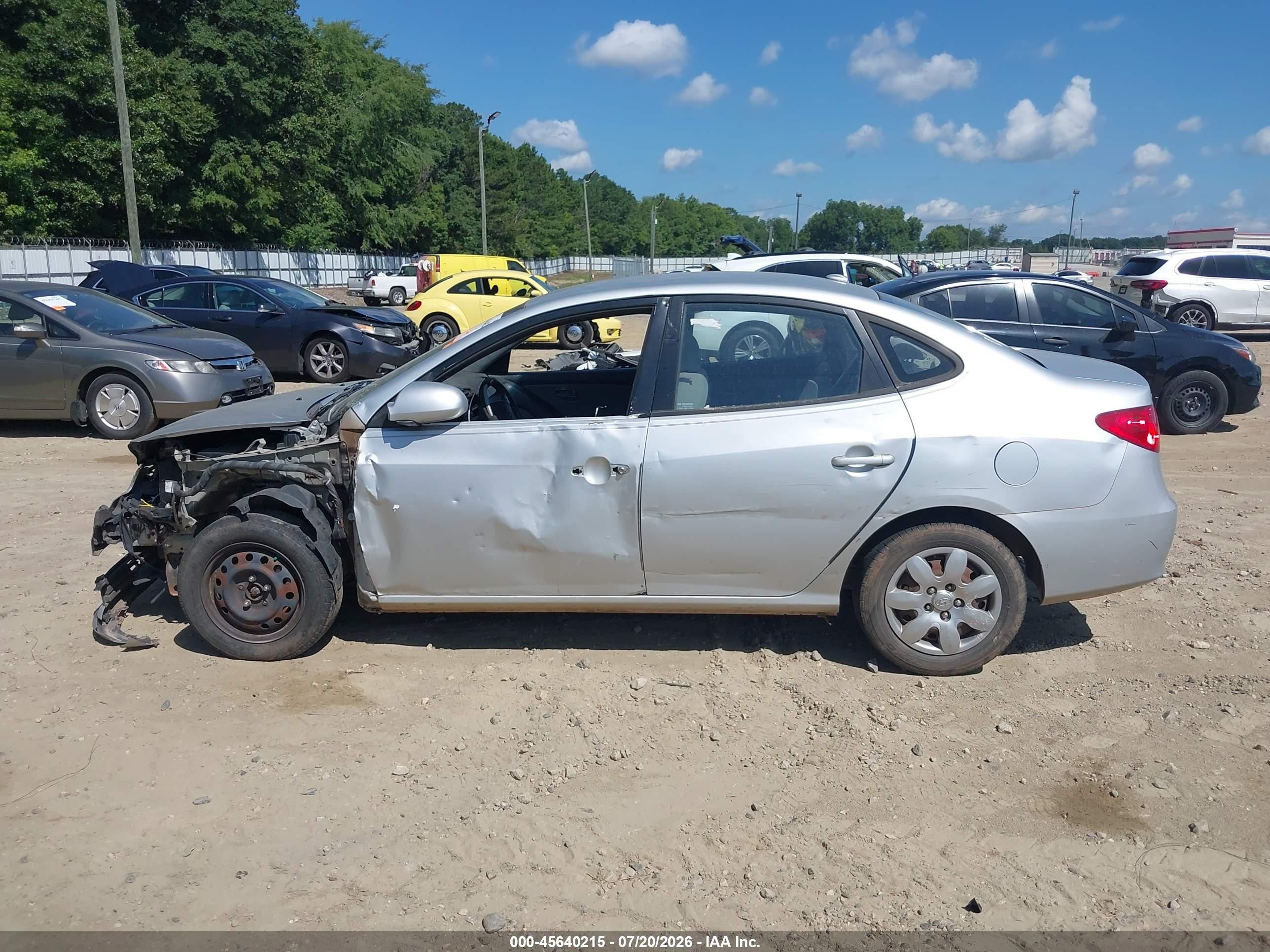 2009 Hyundai Elantra Gls Silver vin: KMHDU46DX9U594623