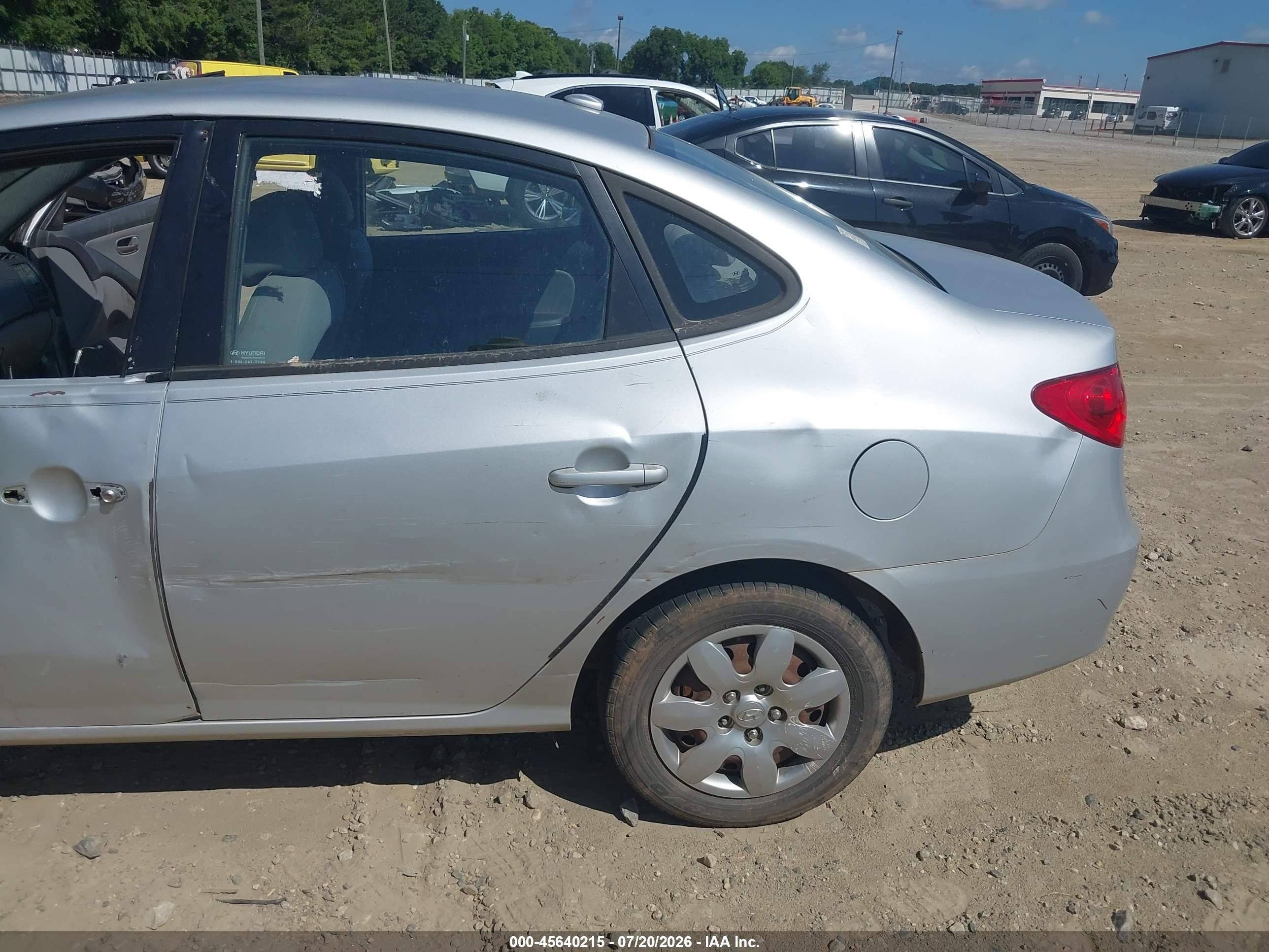 2009 Hyundai Elantra Gls Silver vin: KMHDU46DX9U594623
