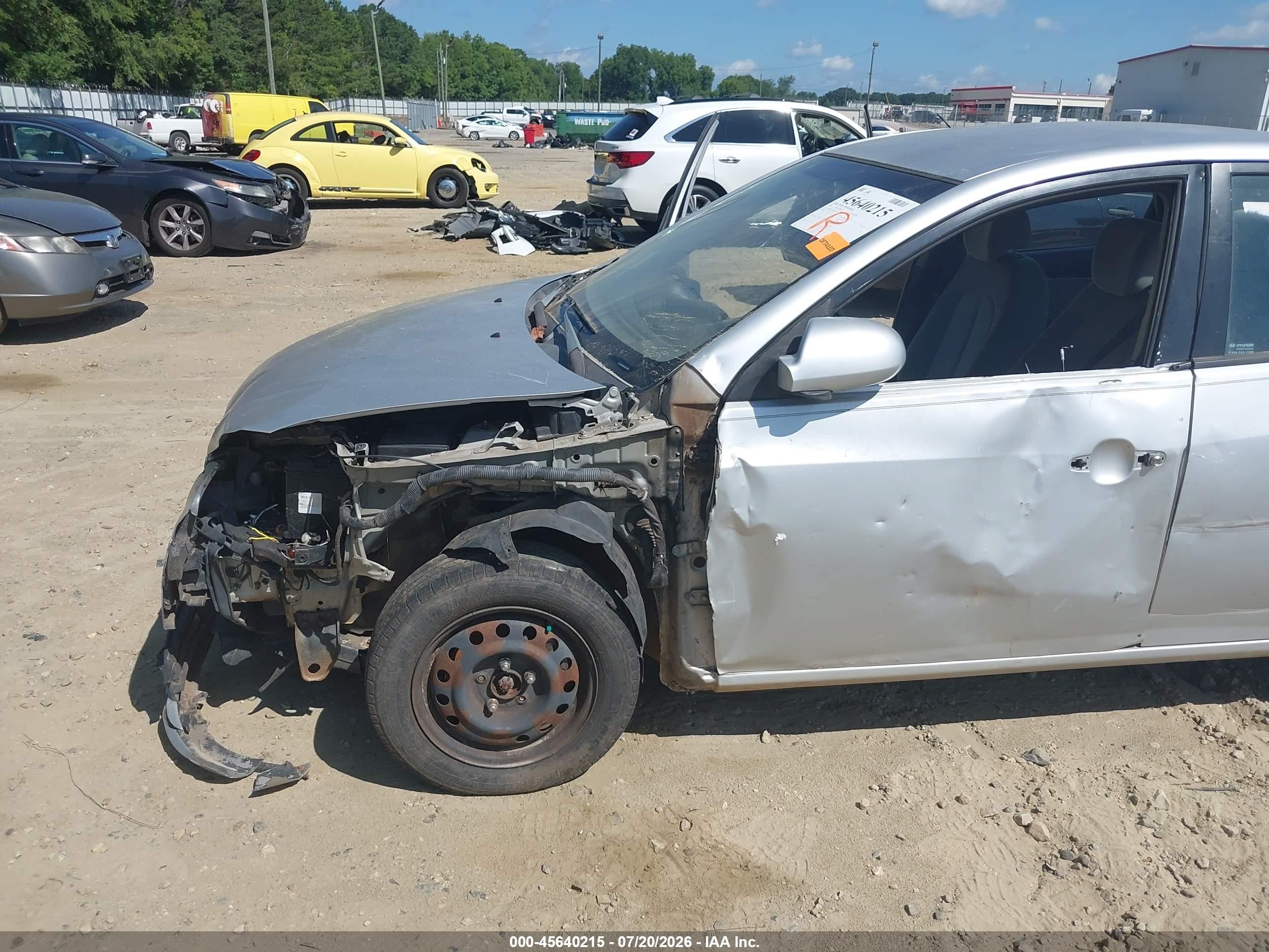 2009 Hyundai Elantra Gls Silver vin: KMHDU46DX9U594623