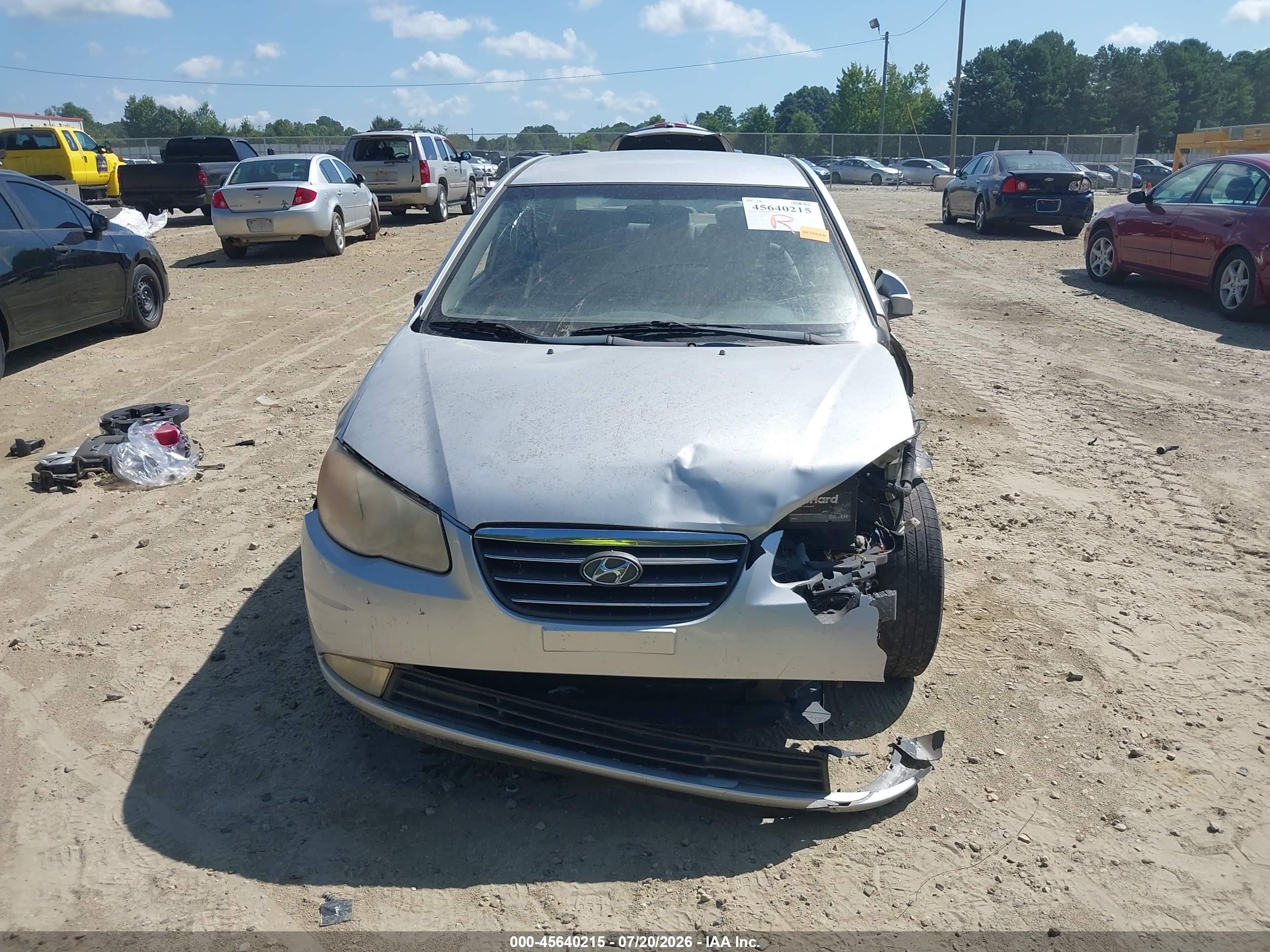 2009 Hyundai Elantra Gls Silver vin: KMHDU46DX9U594623