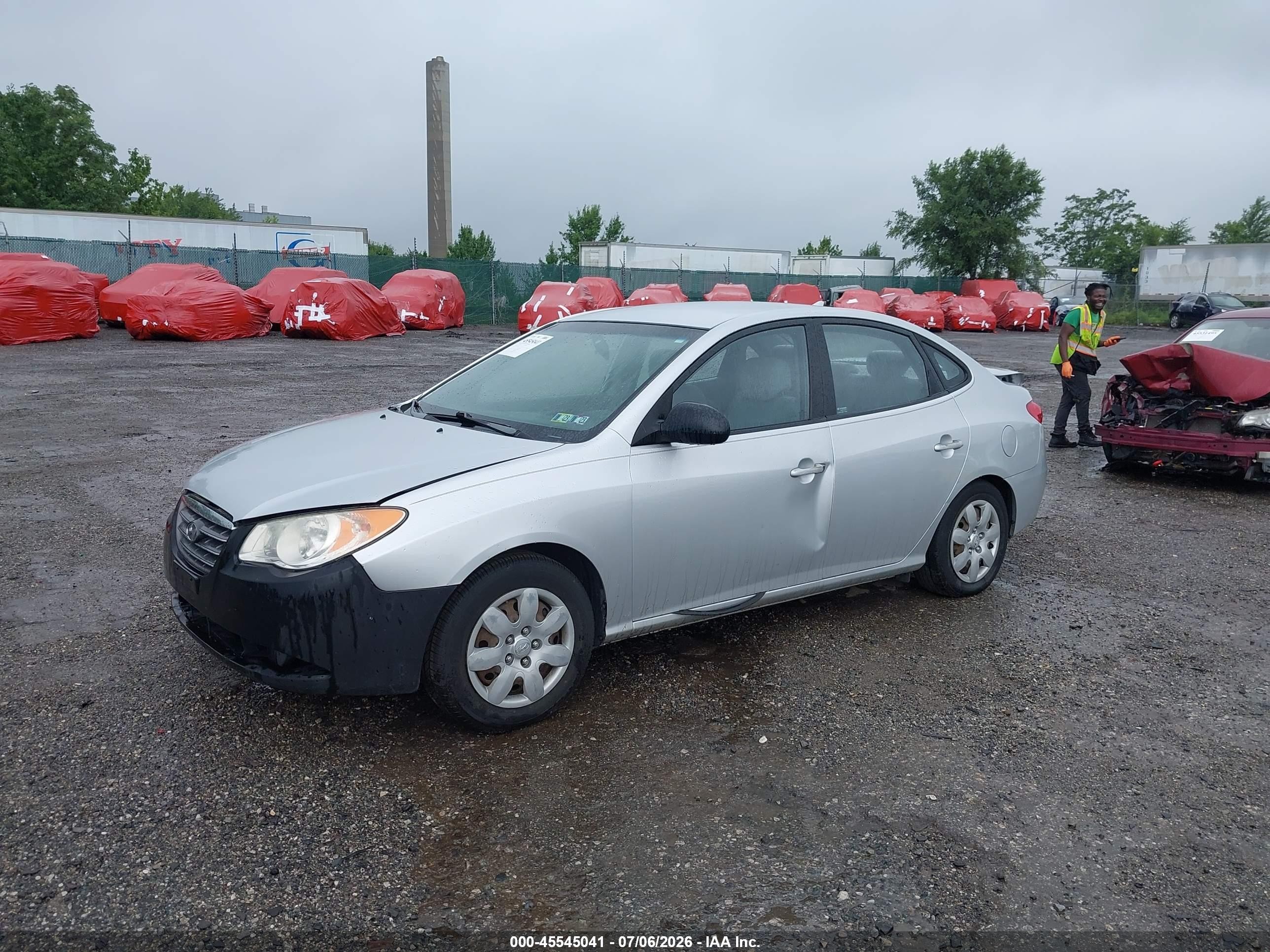 2009 Hyundai Elantra Gls Silver vin: KMHDU46DX9U675721