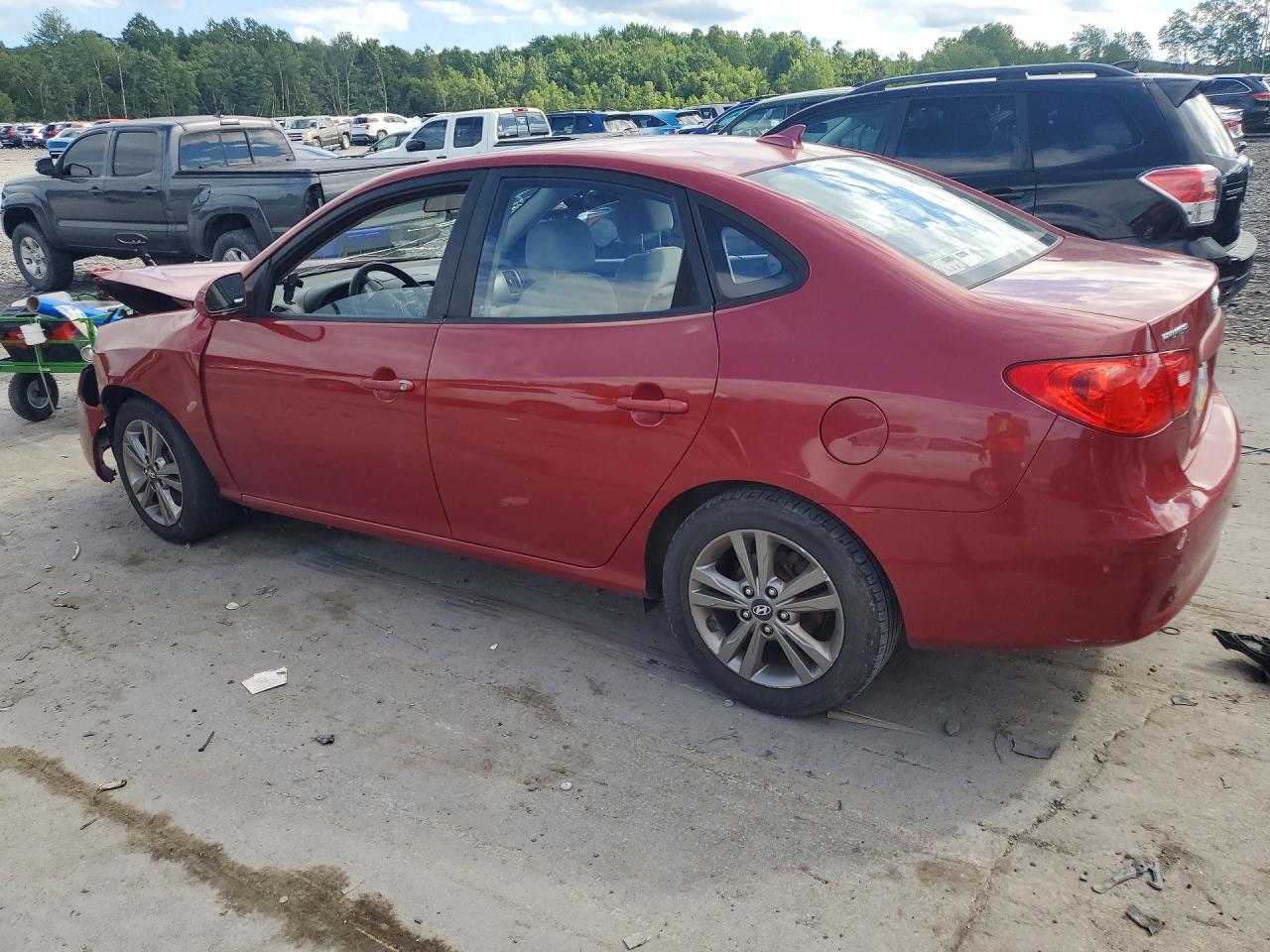 2009 Hyundai Elantra Gls Burgundy vin: KMHDU46DX9U689120