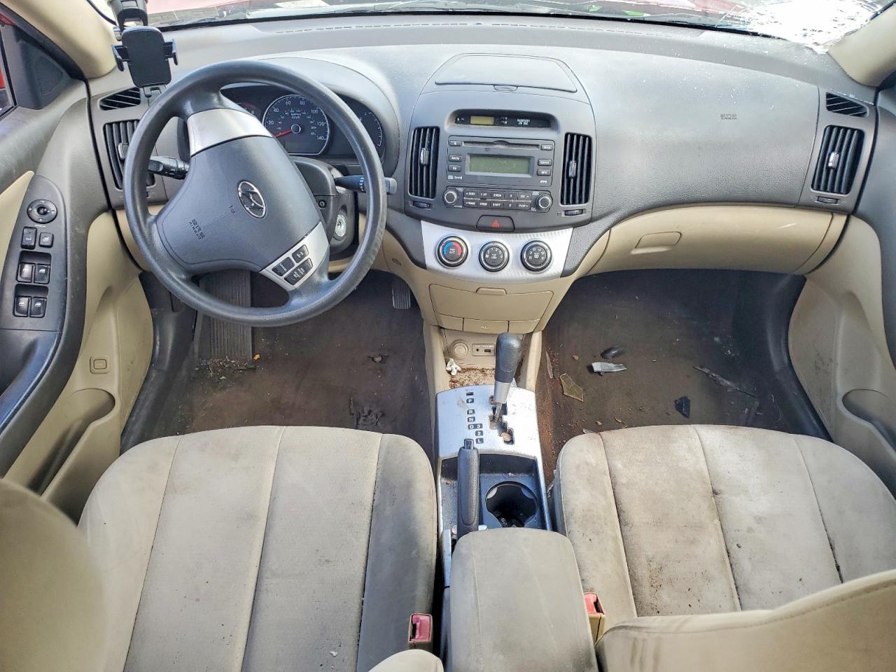 2009 Hyundai Elantra Gls Burgundy vin: KMHDU46DX9U689120