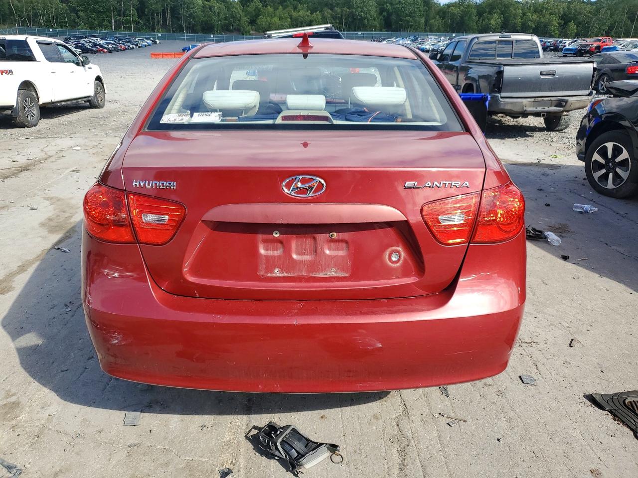 2009 Hyundai Elantra Gls Burgundy vin: KMHDU46DX9U689120