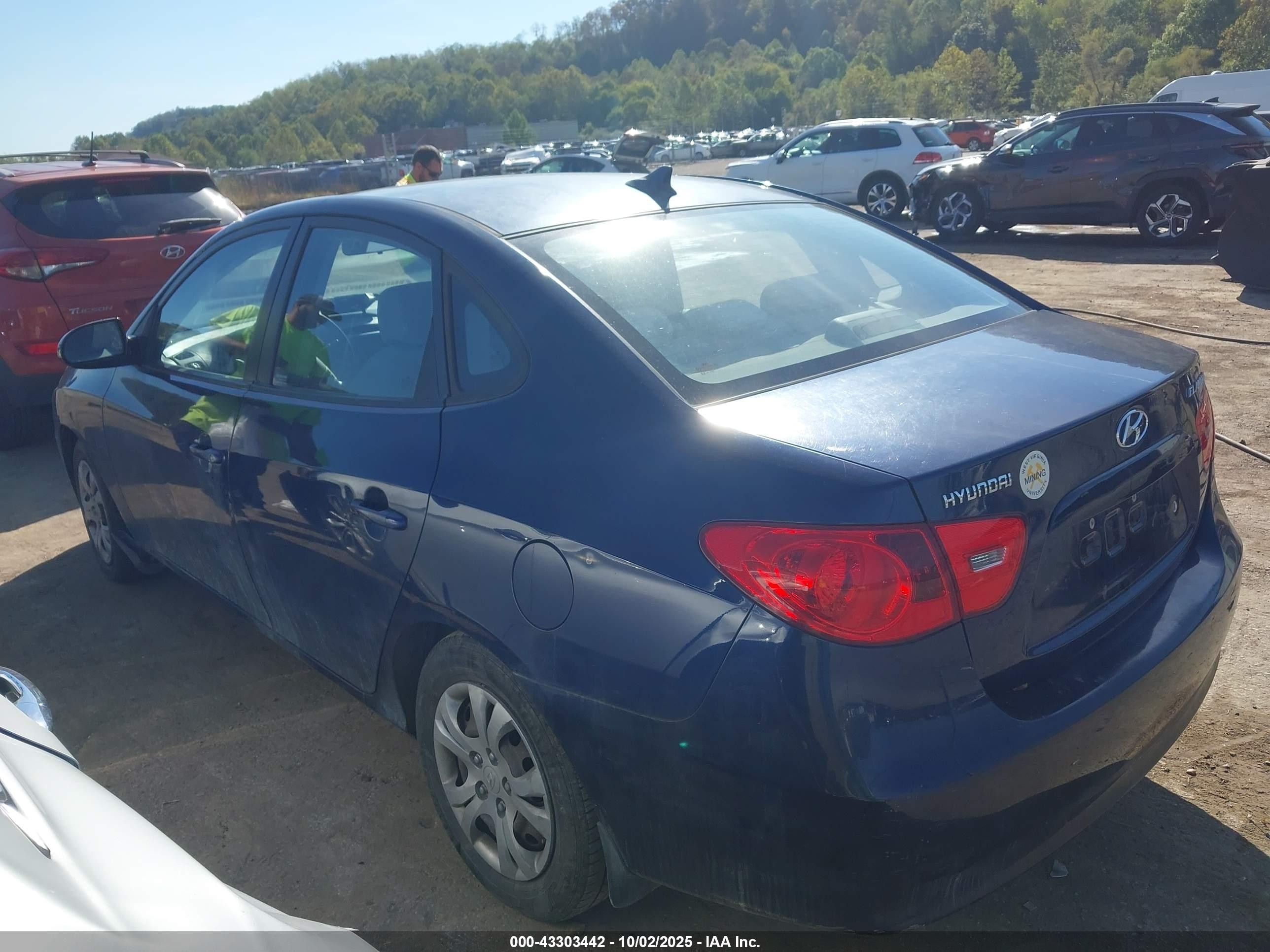2009 Hyundai Elantra Gls Blue vin: KMHDU46DX9U704540