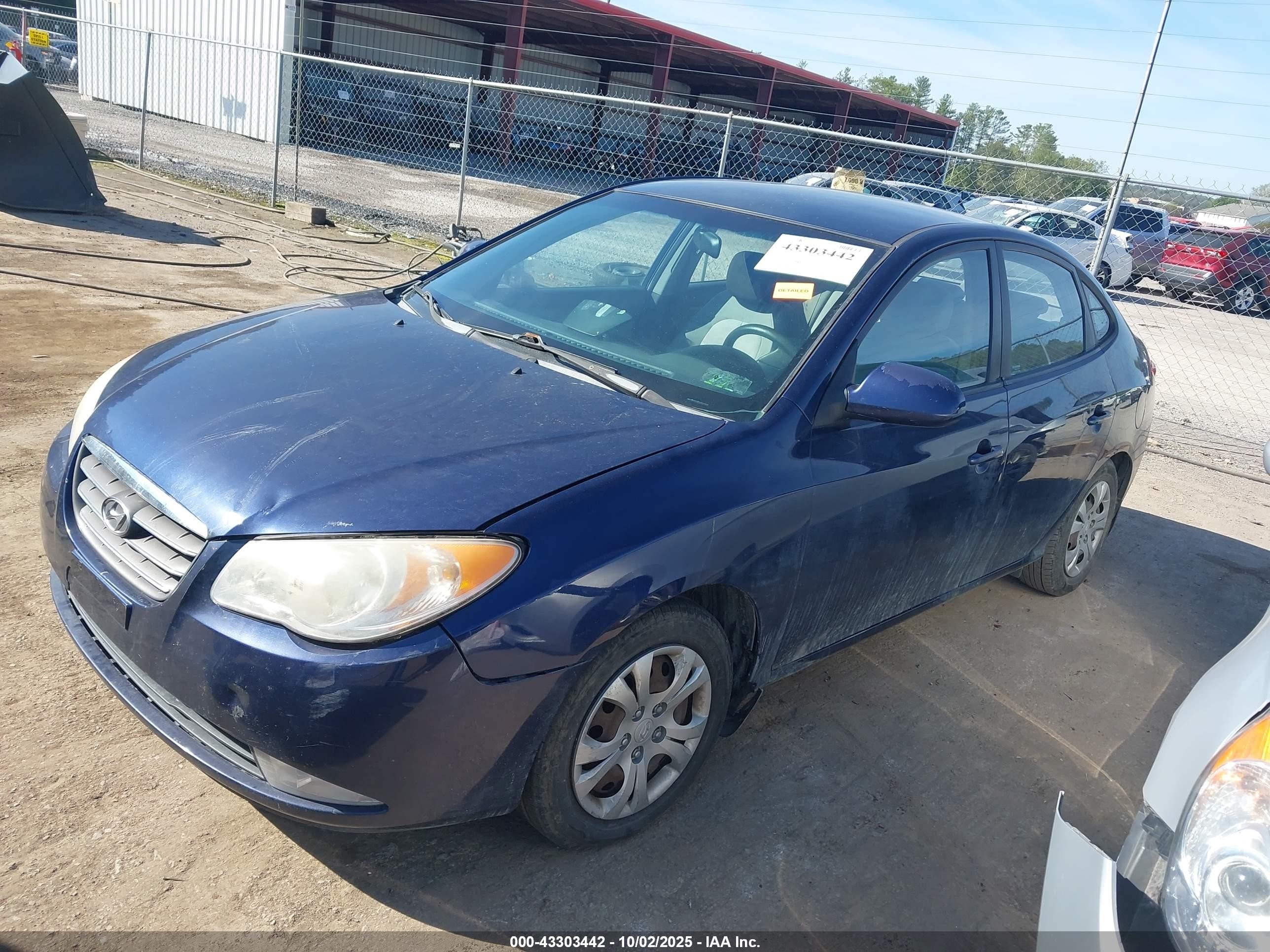 2009 Hyundai Elantra Gls Blue vin: KMHDU46DX9U704540