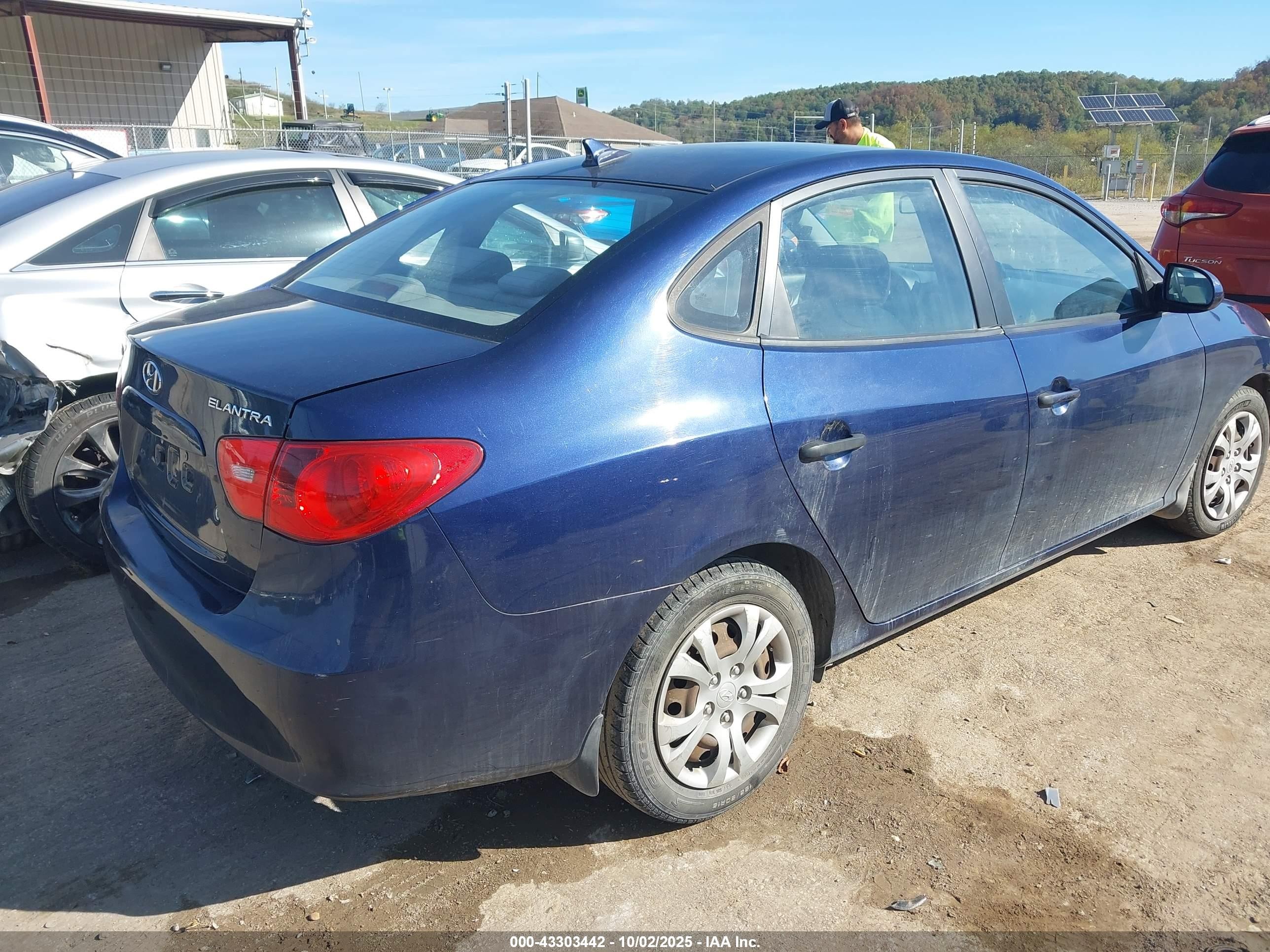 2009 Hyundai Elantra Gls Blue vin: KMHDU46DX9U704540