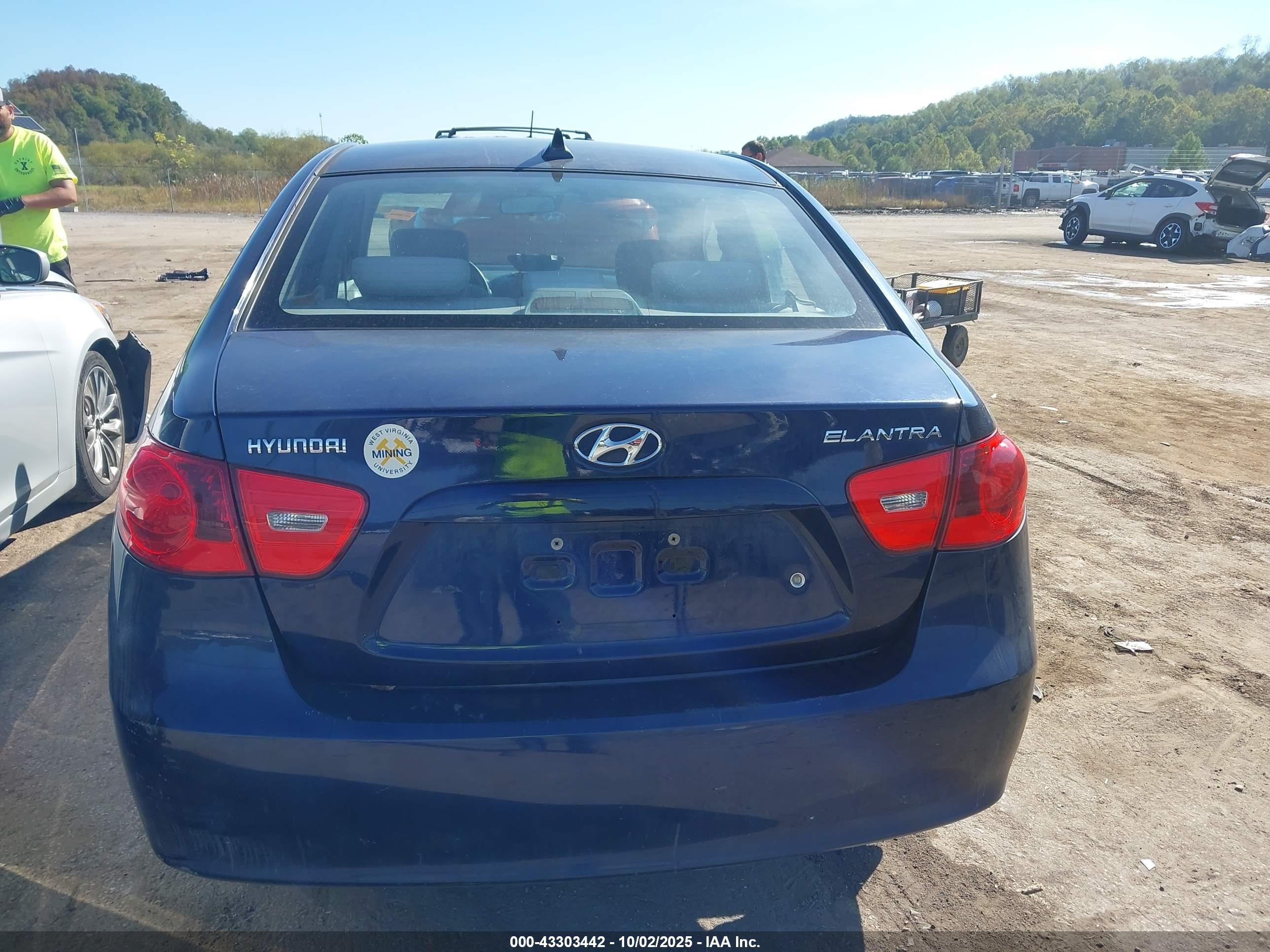 2009 Hyundai Elantra Gls Blue vin: KMHDU46DX9U704540