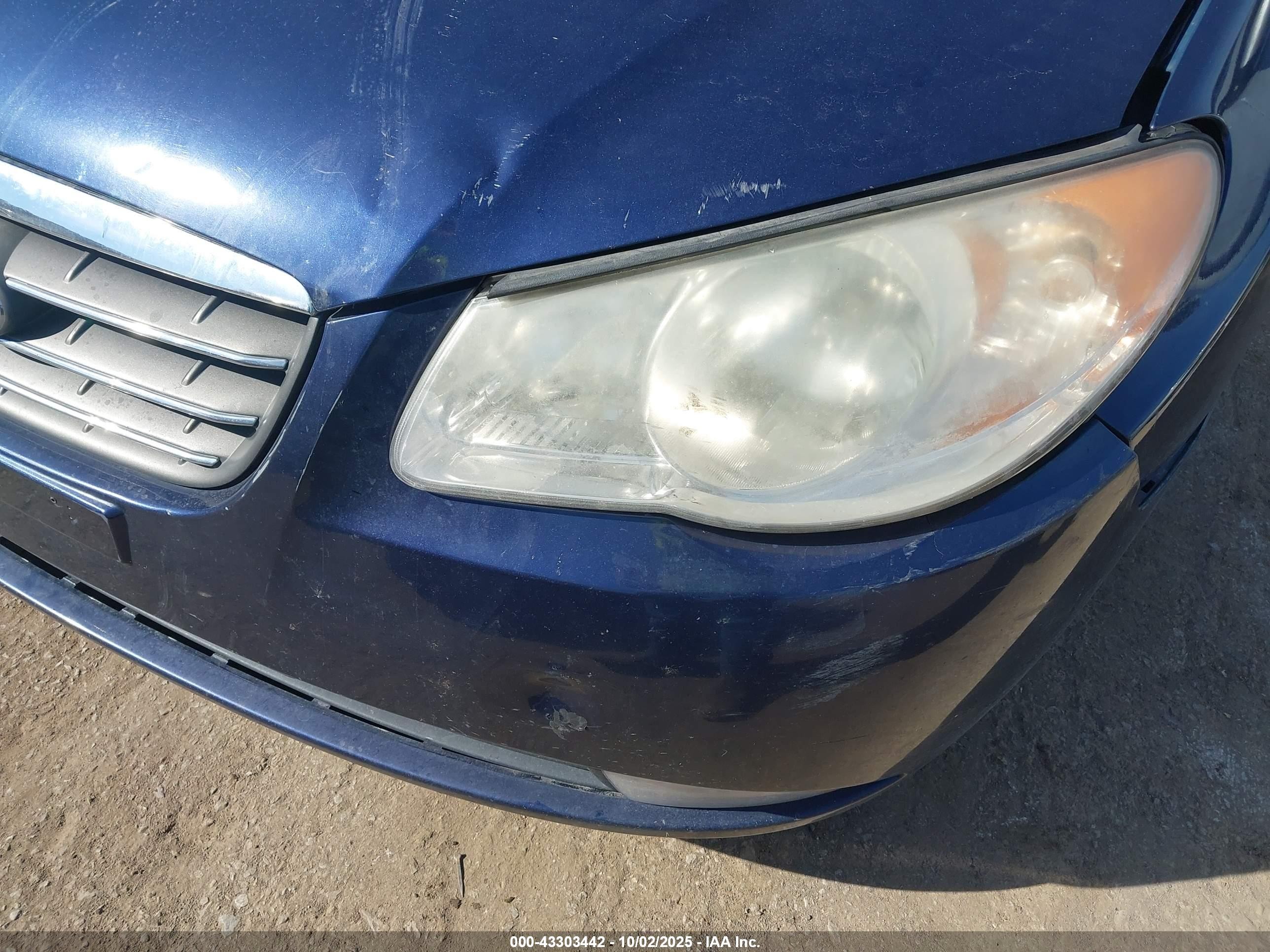 2009 Hyundai Elantra Gls Blue vin: KMHDU46DX9U704540
