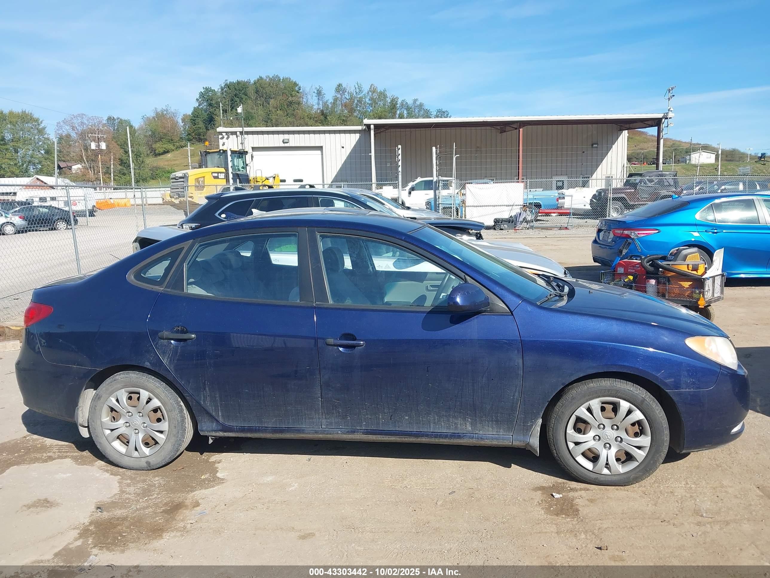 2009 Hyundai Elantra Gls Blue vin: KMHDU46DX9U704540