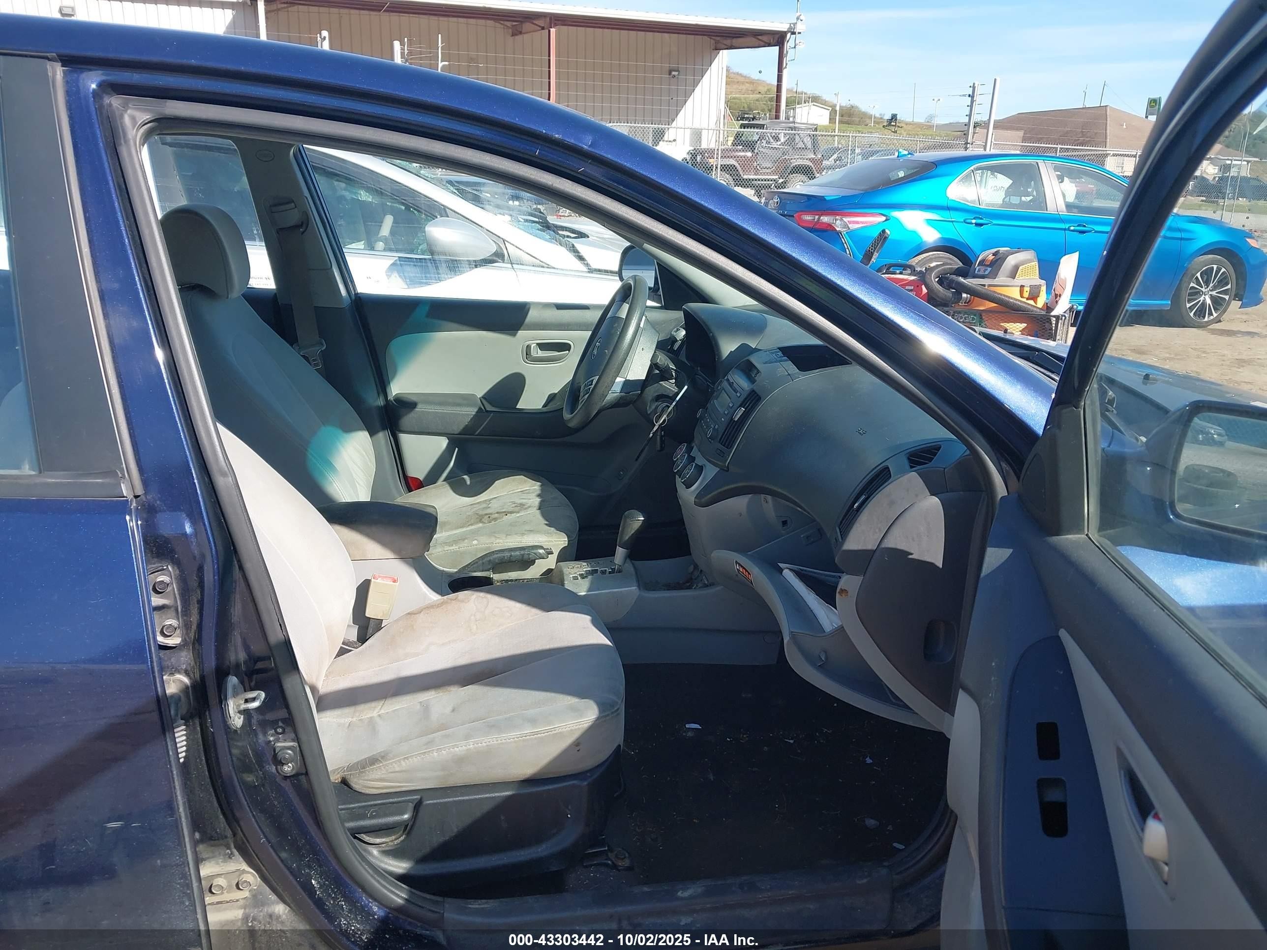 2009 Hyundai Elantra Gls Blue vin: KMHDU46DX9U704540