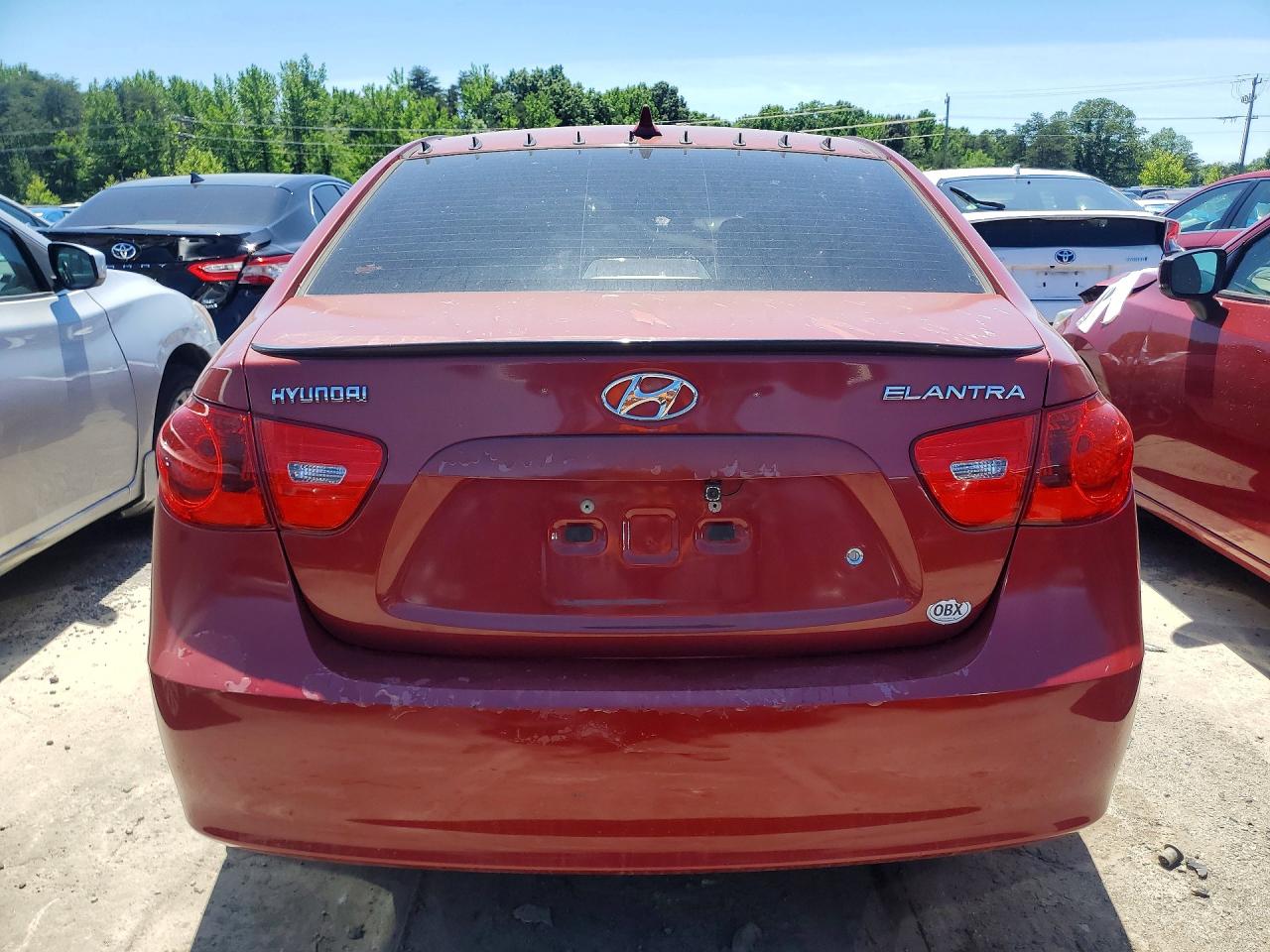 2009 Hyundai Elantra Gls Red vin: KMHDU46DX9U759280