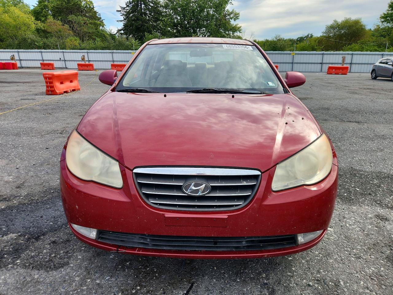 2009 Hyundai Elantra Gls Maroon vin: KMHDU46DX9U817159