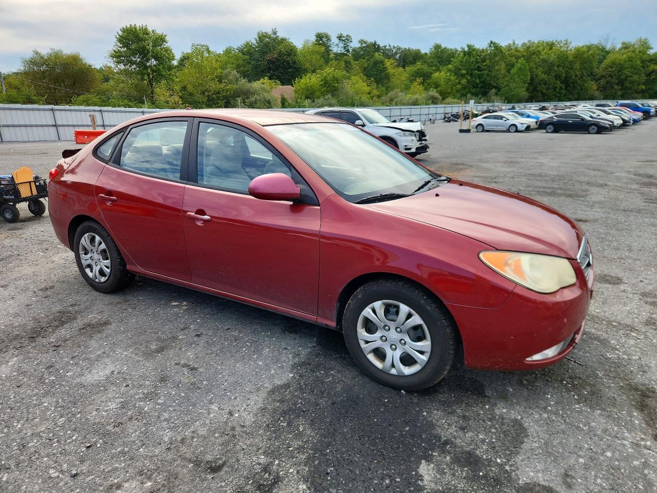 2009 Hyundai Elantra Gls Maroon vin: KMHDU46DX9U817159