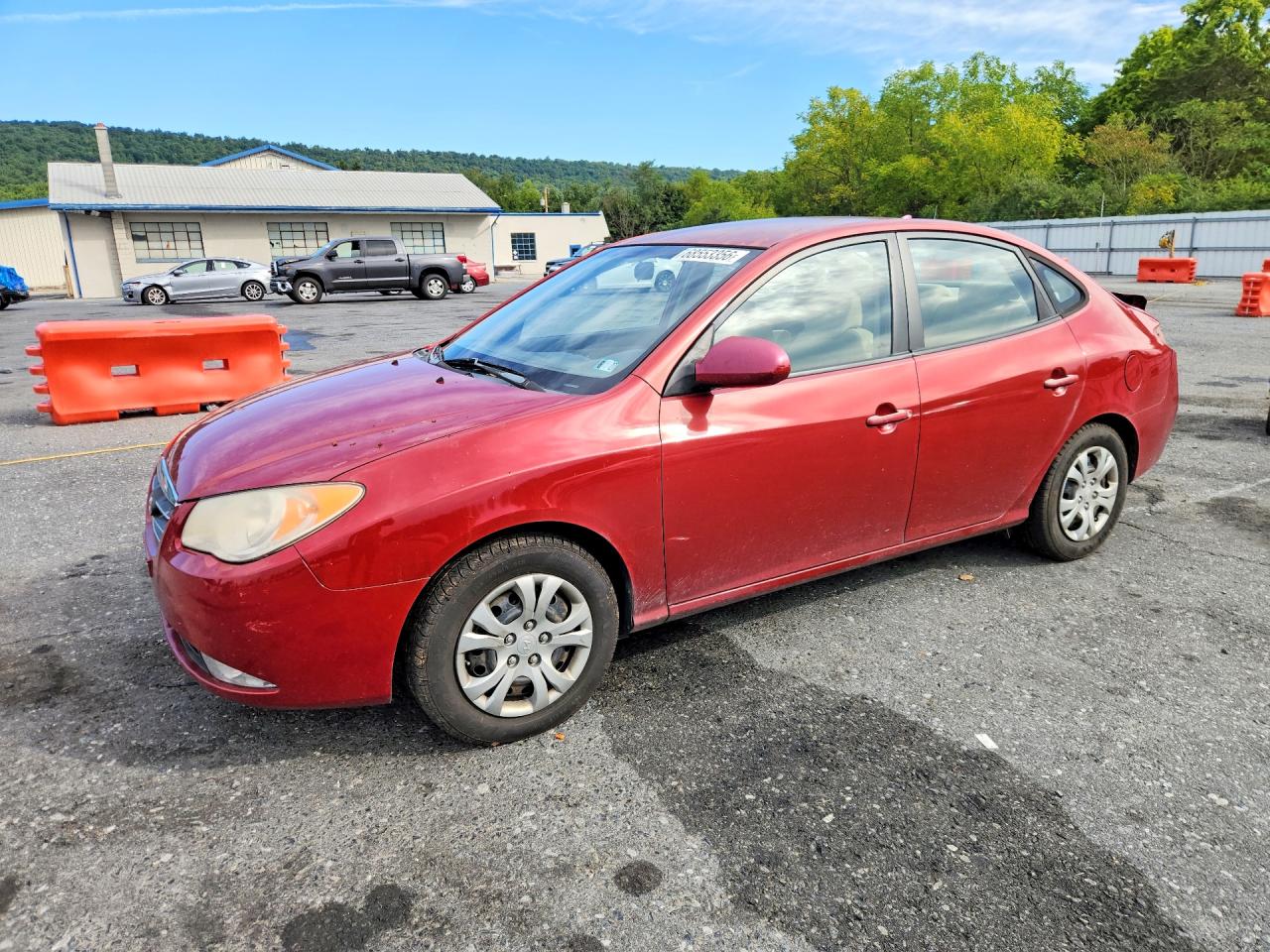 2009 Hyundai Elantra Gls Maroon vin: KMHDU46DX9U817159
