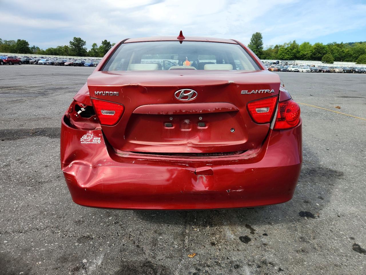 2009 Hyundai Elantra Gls Maroon vin: KMHDU46DX9U817159