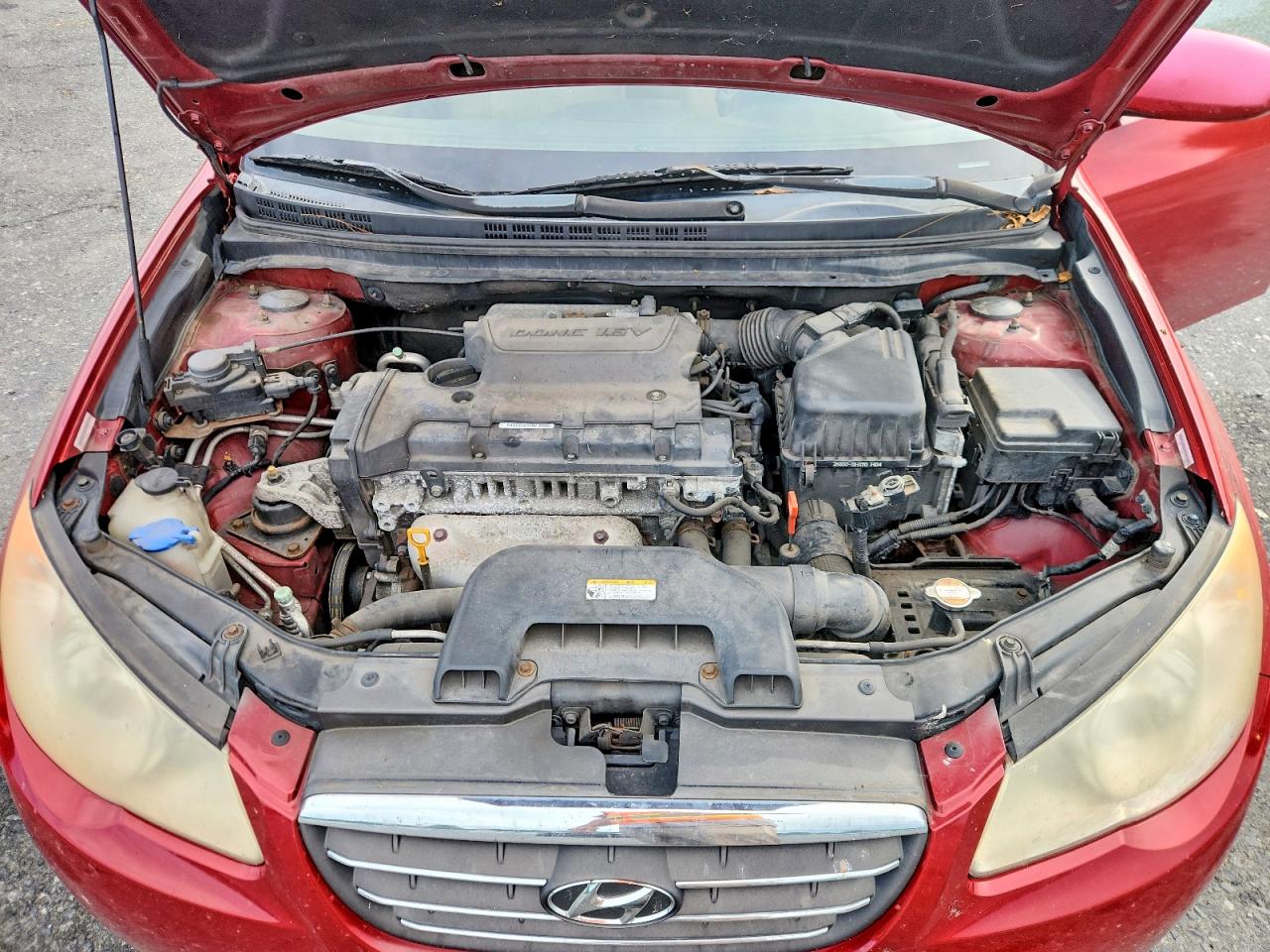 2009 Hyundai Elantra Gls Maroon vin: KMHDU46DX9U817159