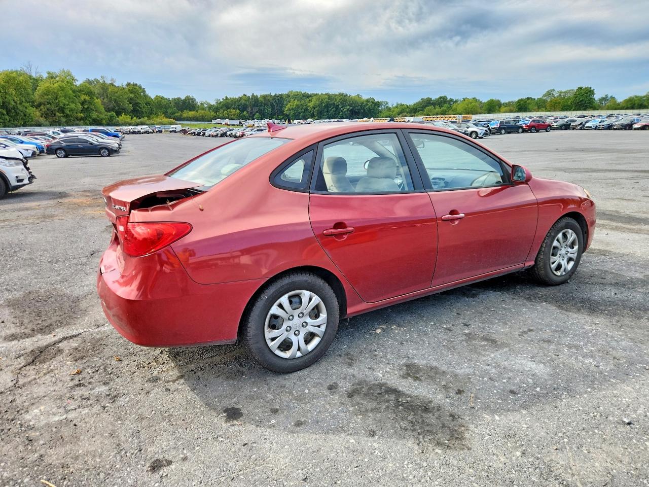 2009 Hyundai Elantra Gls Maroon vin: KMHDU46DX9U817159