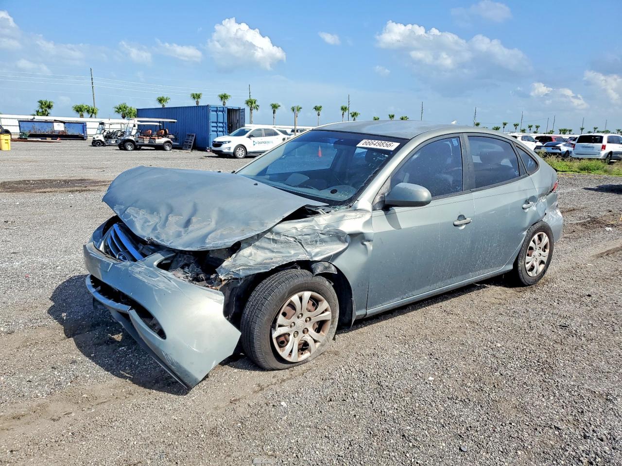 2010 Hyundai Elantra Gls Gray vin: KMHDU4AD0AU050126