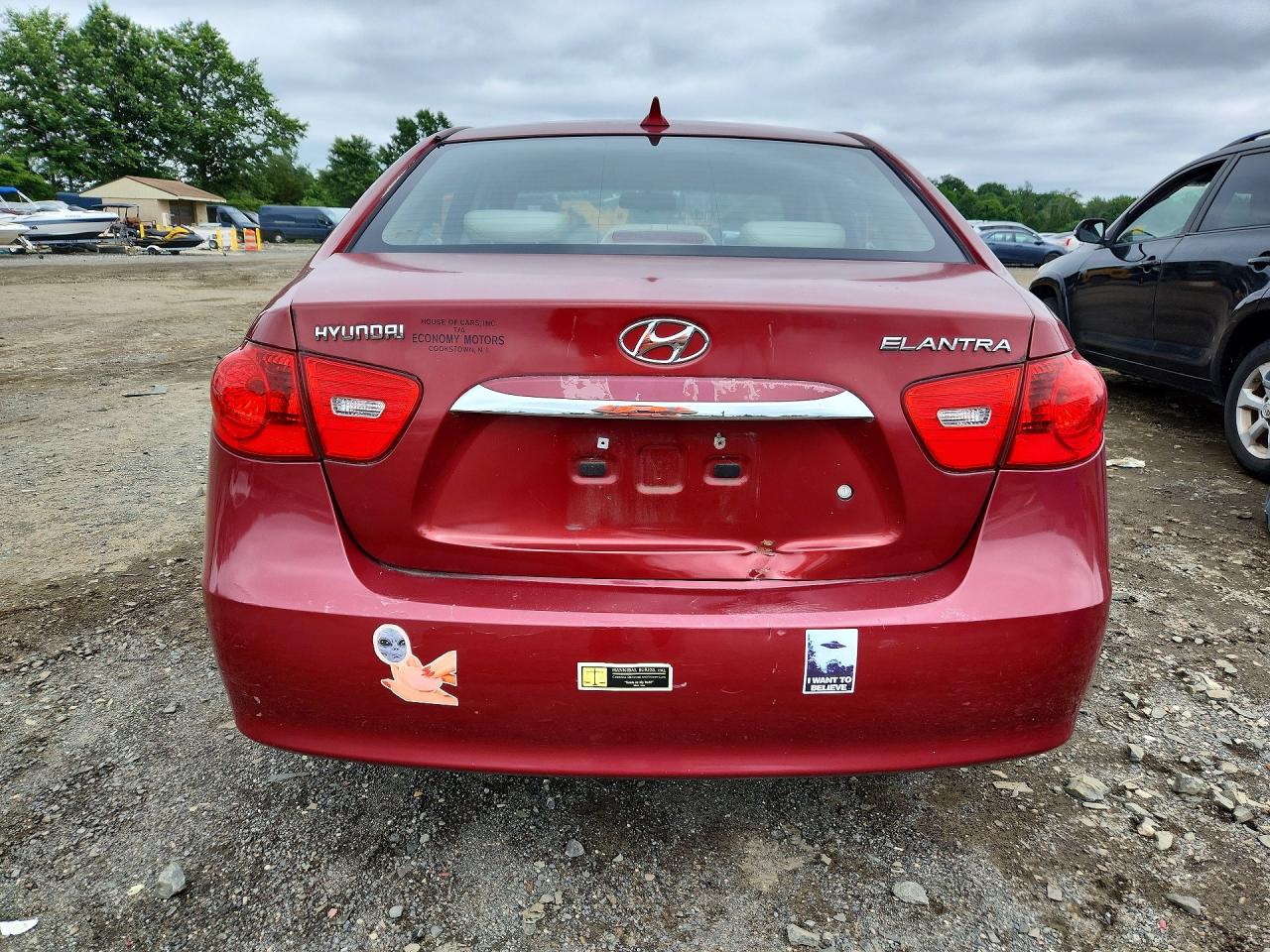 2010 Hyundai Elantra Gls Red vin: KMHDU4AD0AU129490