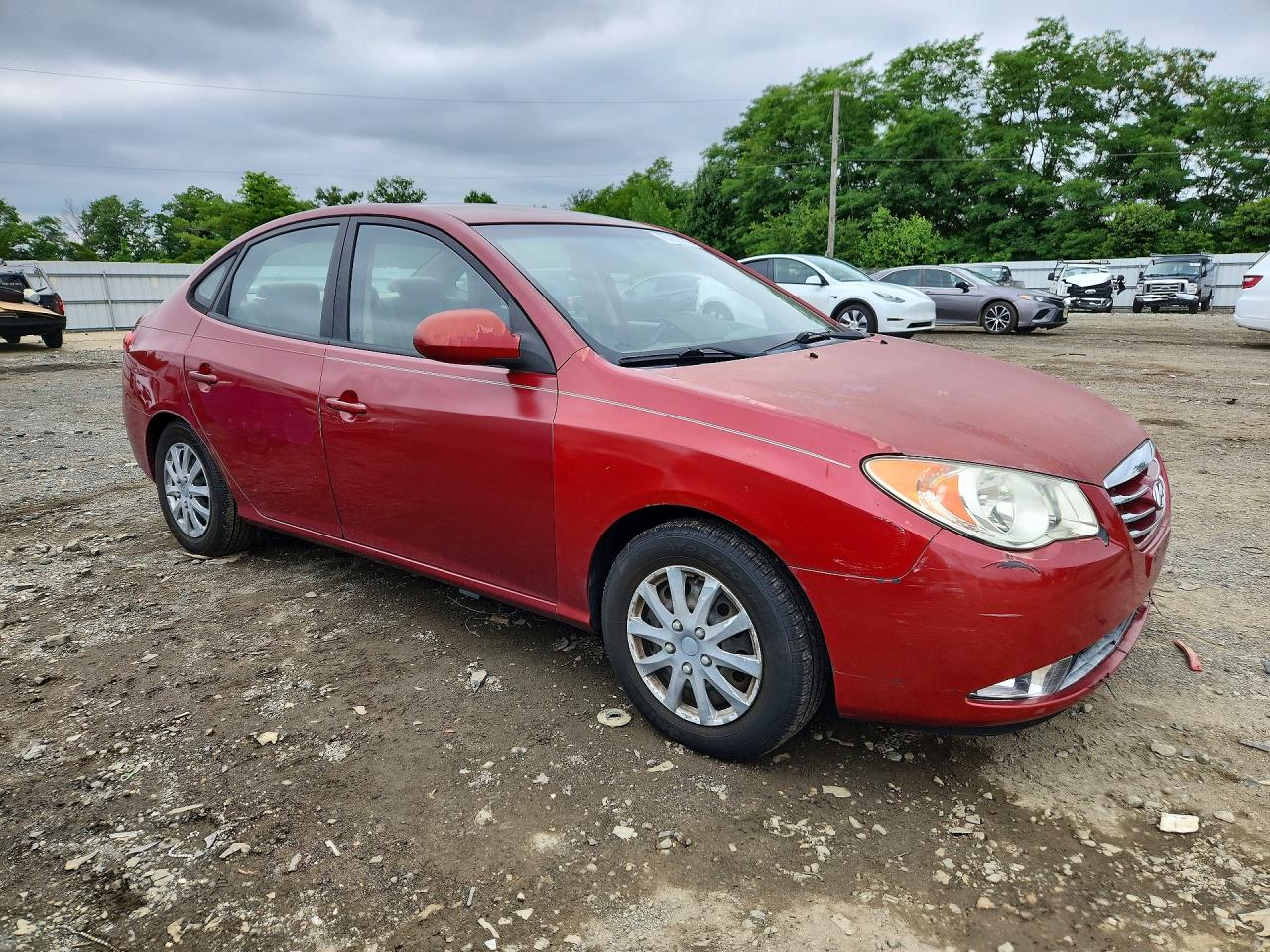 2010 Hyundai Elantra Gls Red vin: KMHDU4AD0AU129490