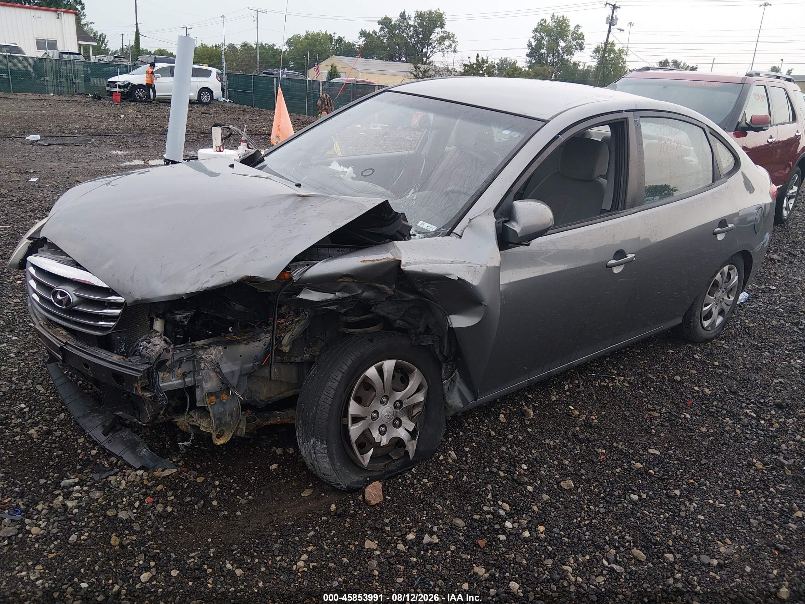2010 Hyundai Elantra Gls Gray vin: KMHDU4AD0AU130610