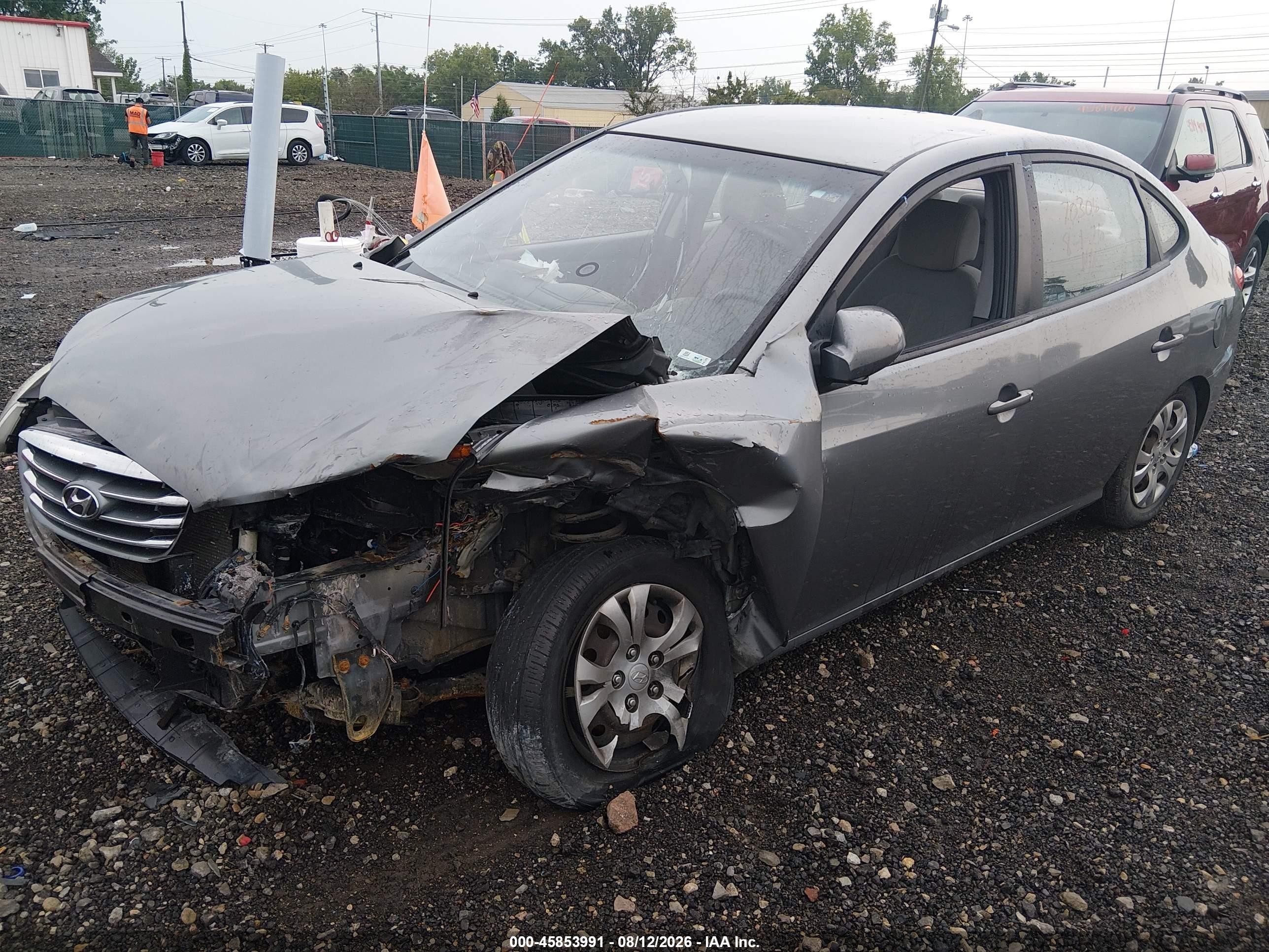 2010 Hyundai Elantra Gls Gray vin: KMHDU4AD0AU130610