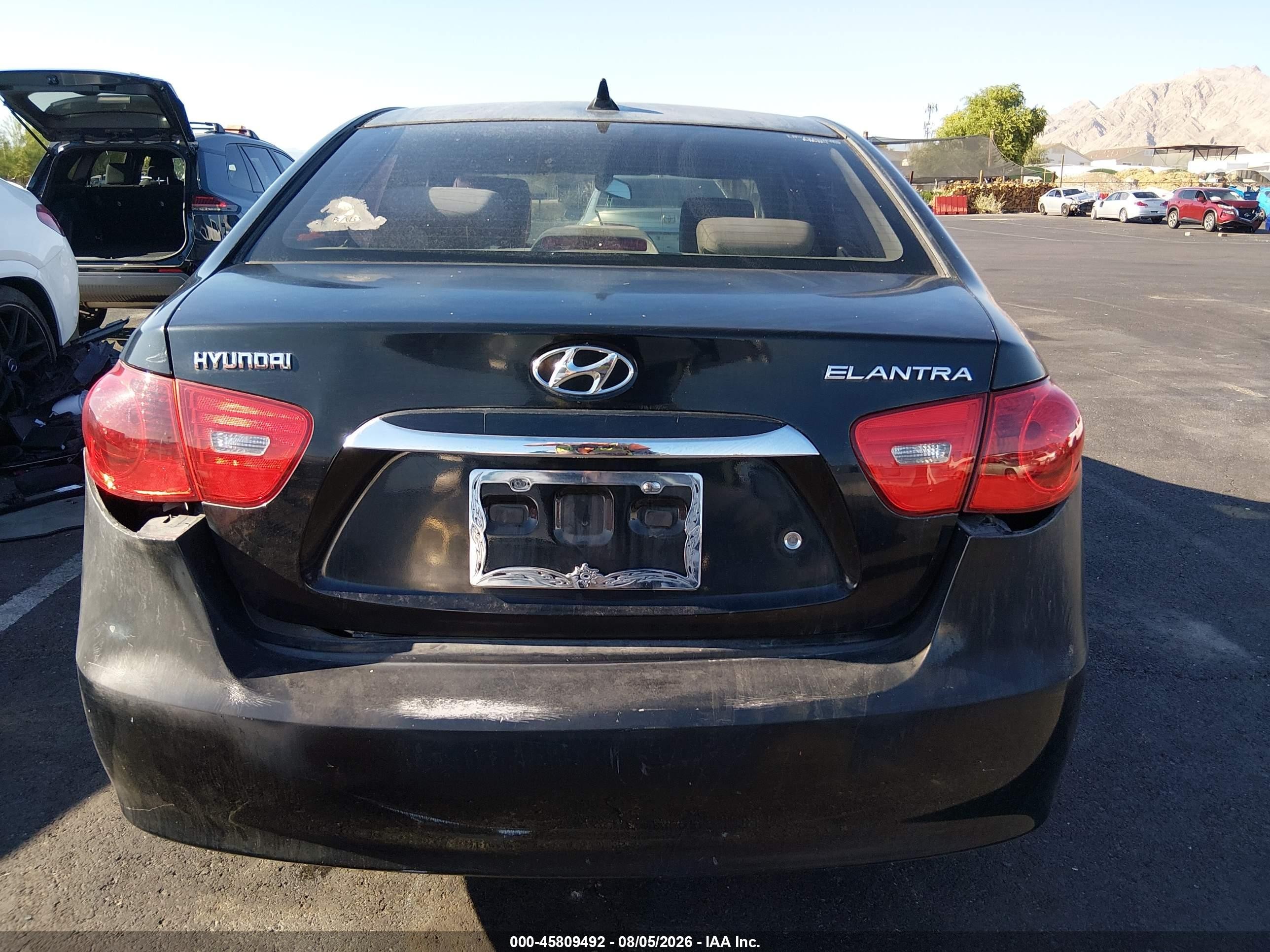 2010 Hyundai Elantra Gls Black vin: KMHDU4AD0AU131417