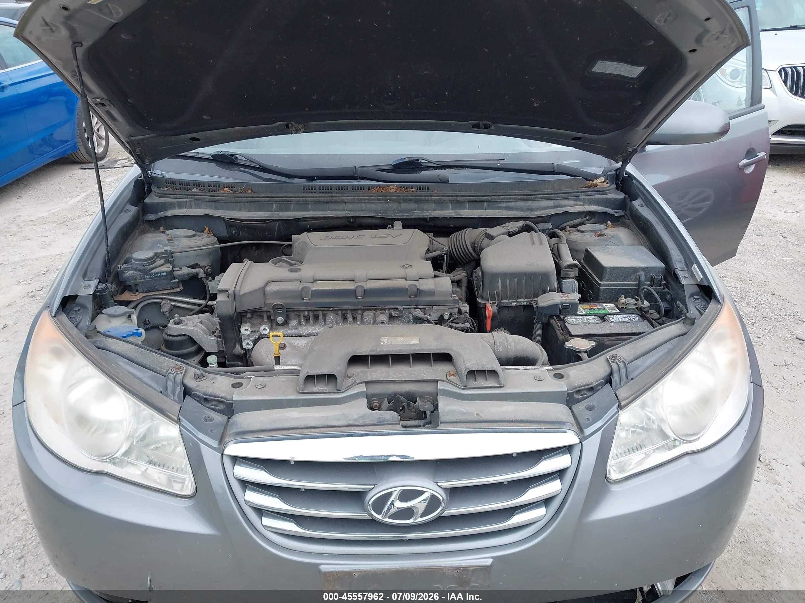 2010 Hyundai Elantra Gls Gray vin: KMHDU4AD0AU136889