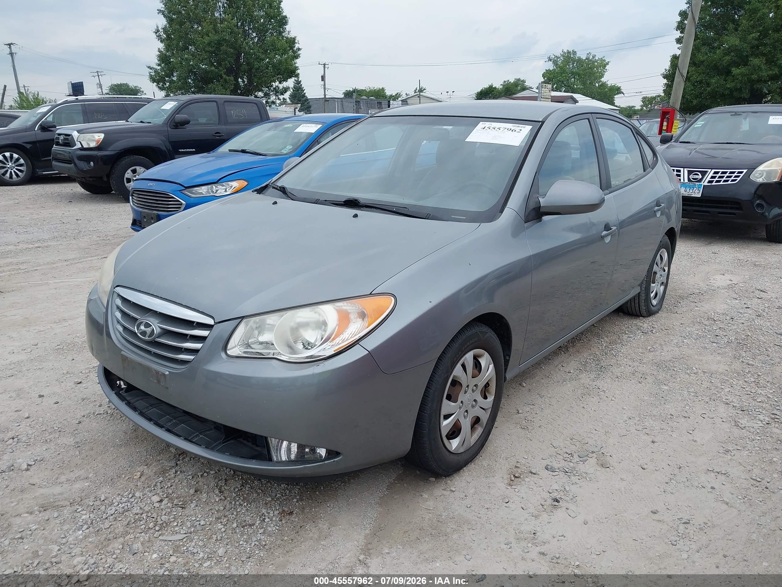 2010 Hyundai Elantra Gls Gray vin: KMHDU4AD0AU136889