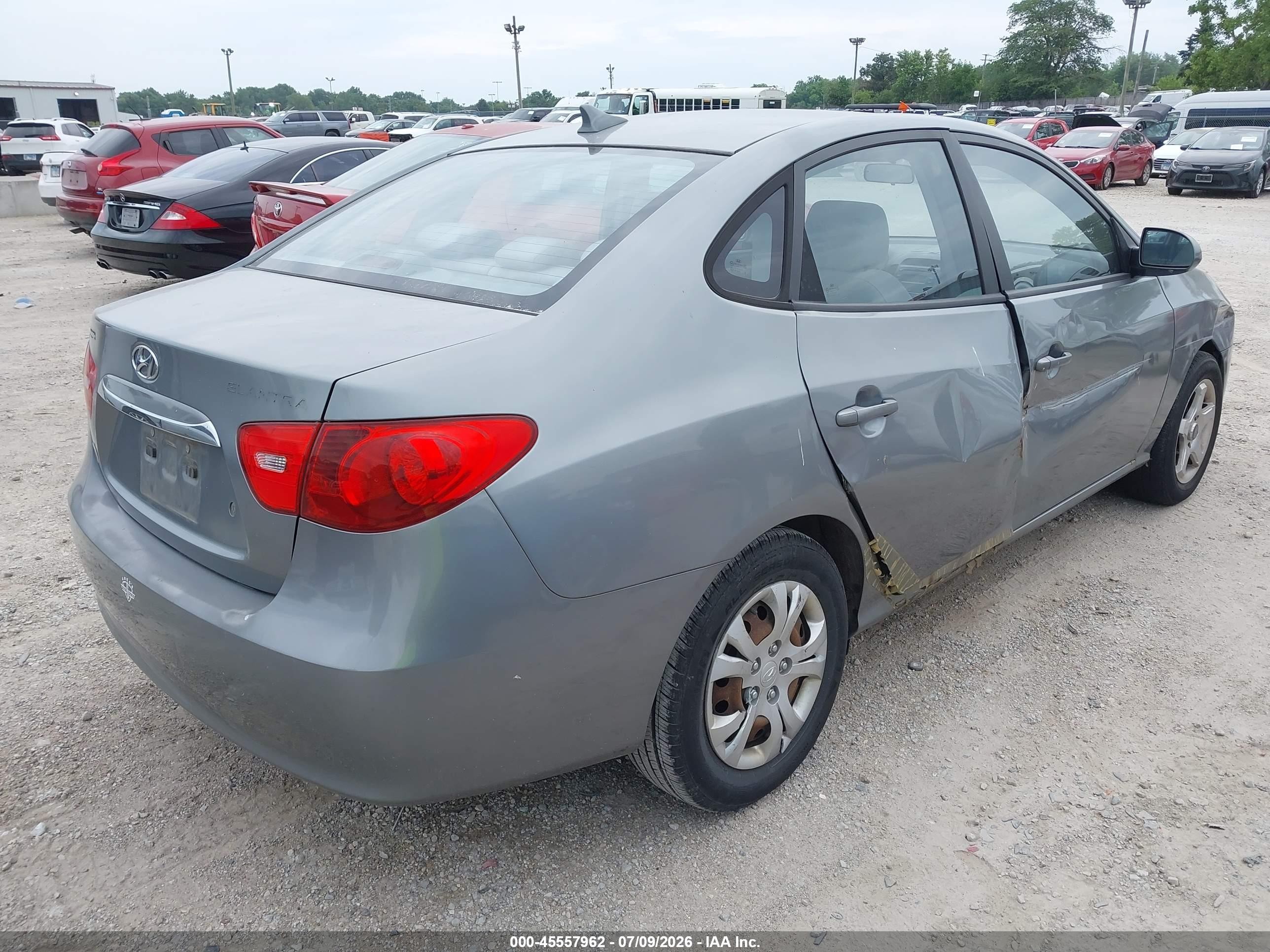 2010 Hyundai Elantra Gls Gray vin: KMHDU4AD0AU136889