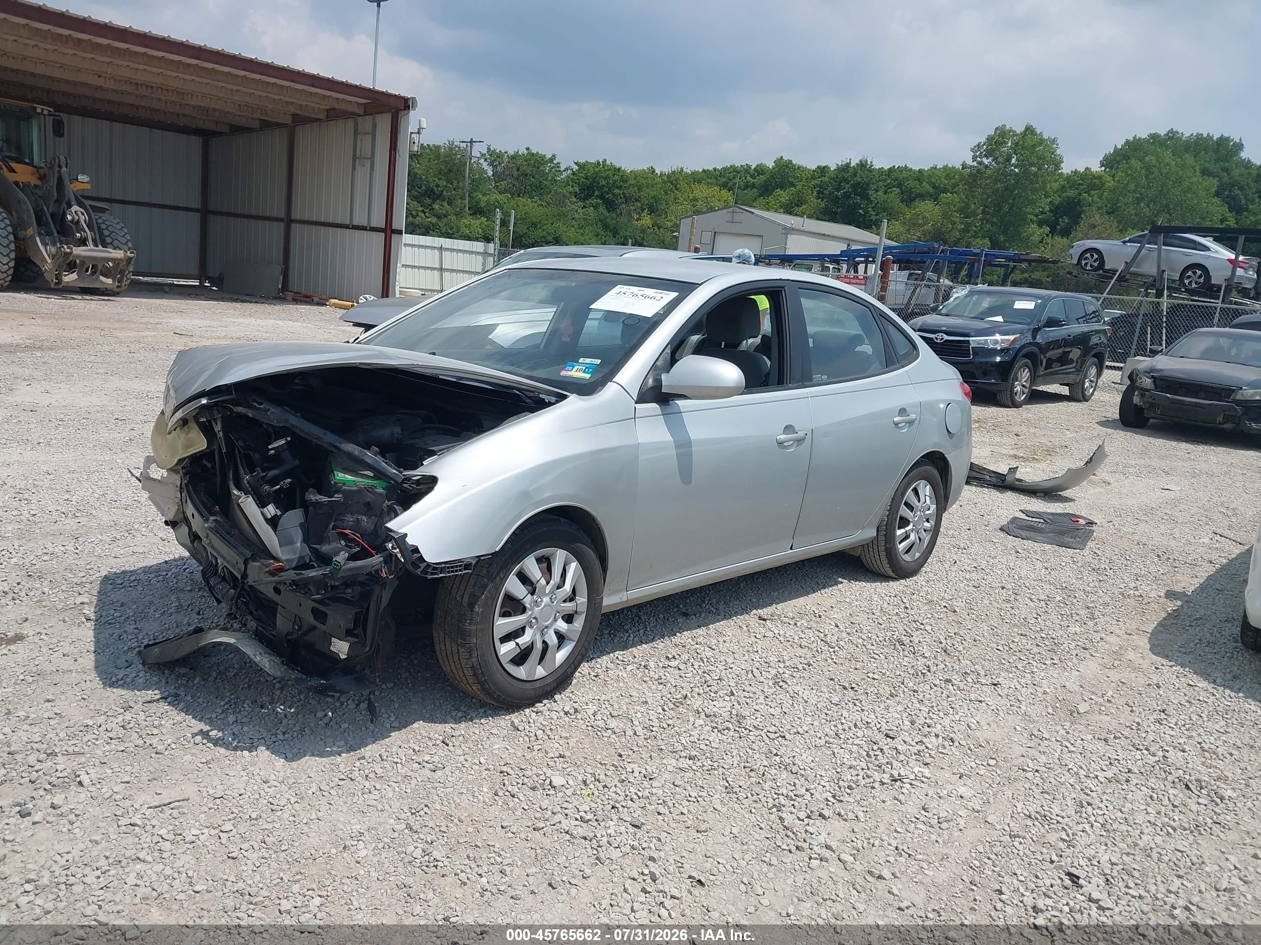 2010 Hyundai Elantra Gls Серебряный vin: KMHDU4AD0AU141350