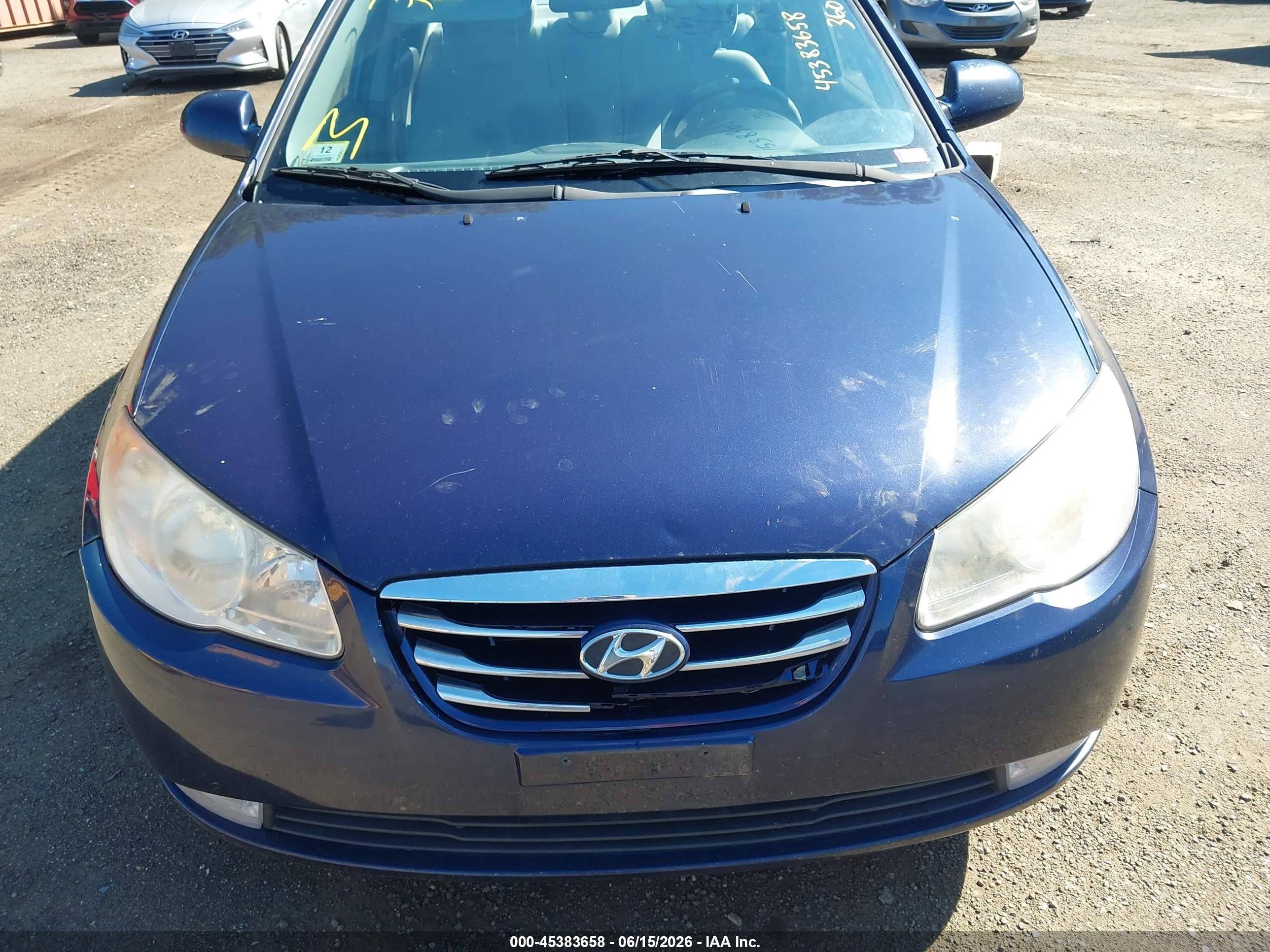 2010 Hyundai Elantra Gls Blue vin: KMHDU4AD0AU160254
