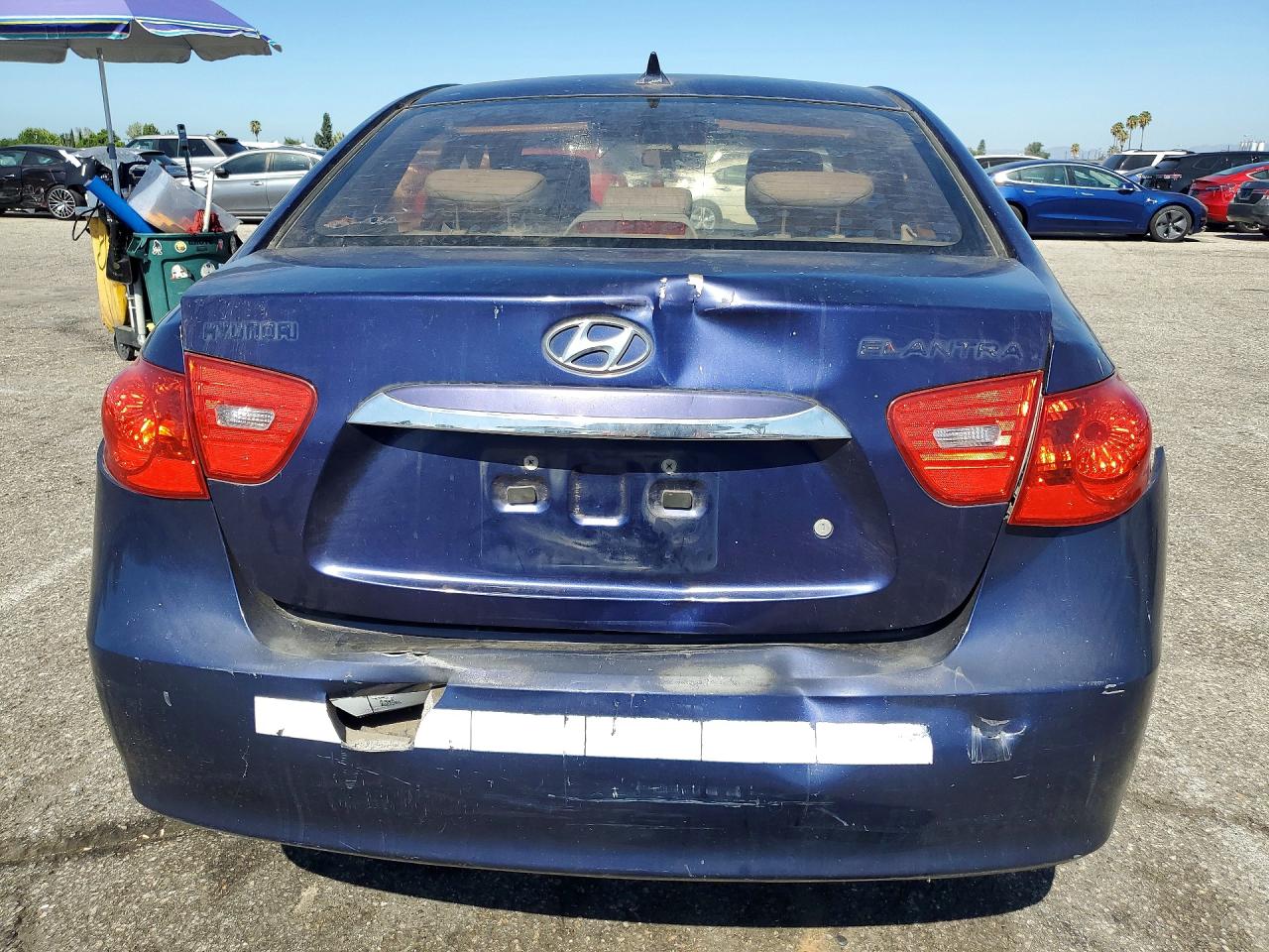 2010 Hyundai Elantra Gls Blue vin: KMHDU4AD0AU180925