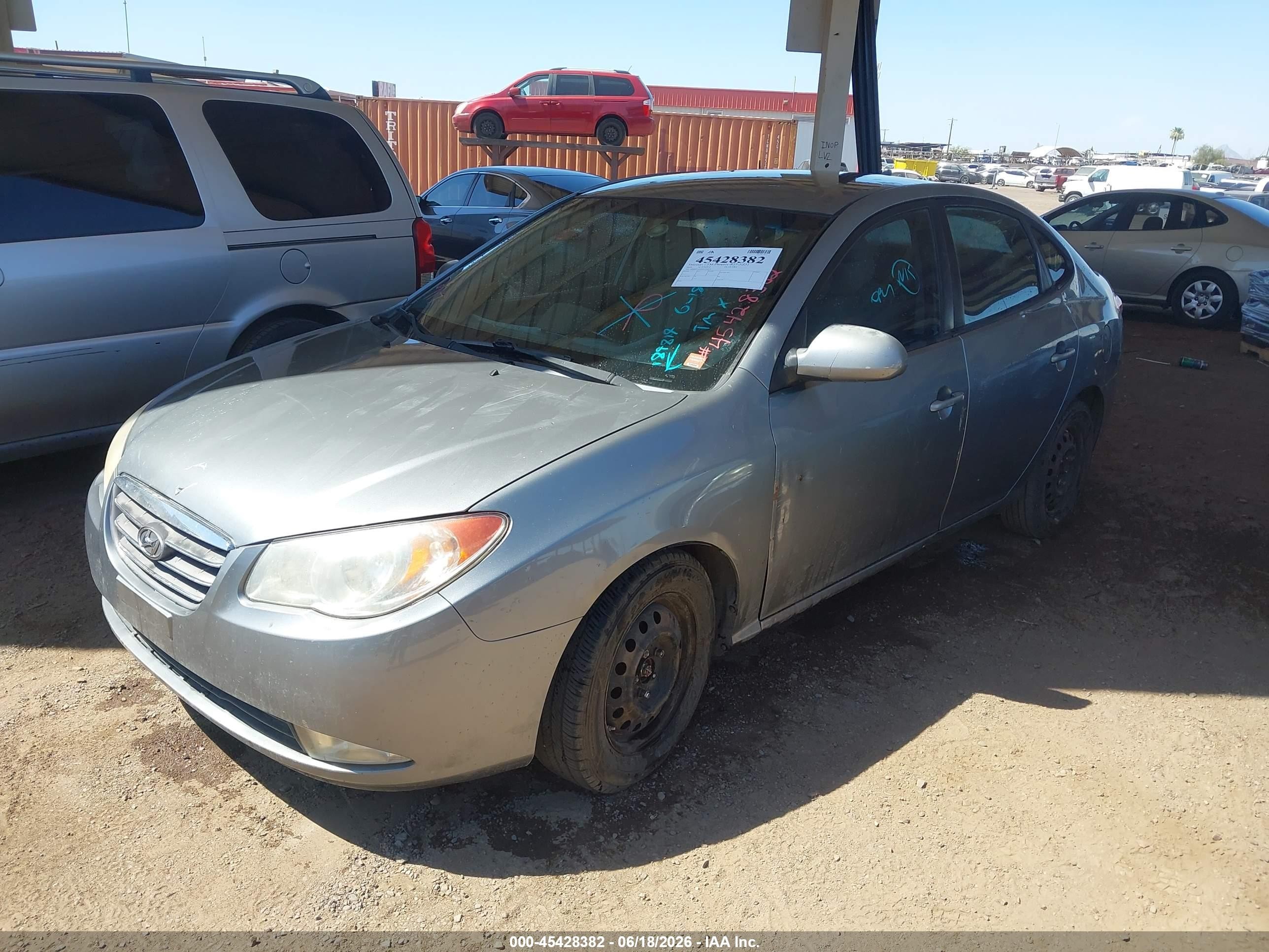 2010 Hyundai Elantra Gls Gray vin: KMHDU4AD0AU184814