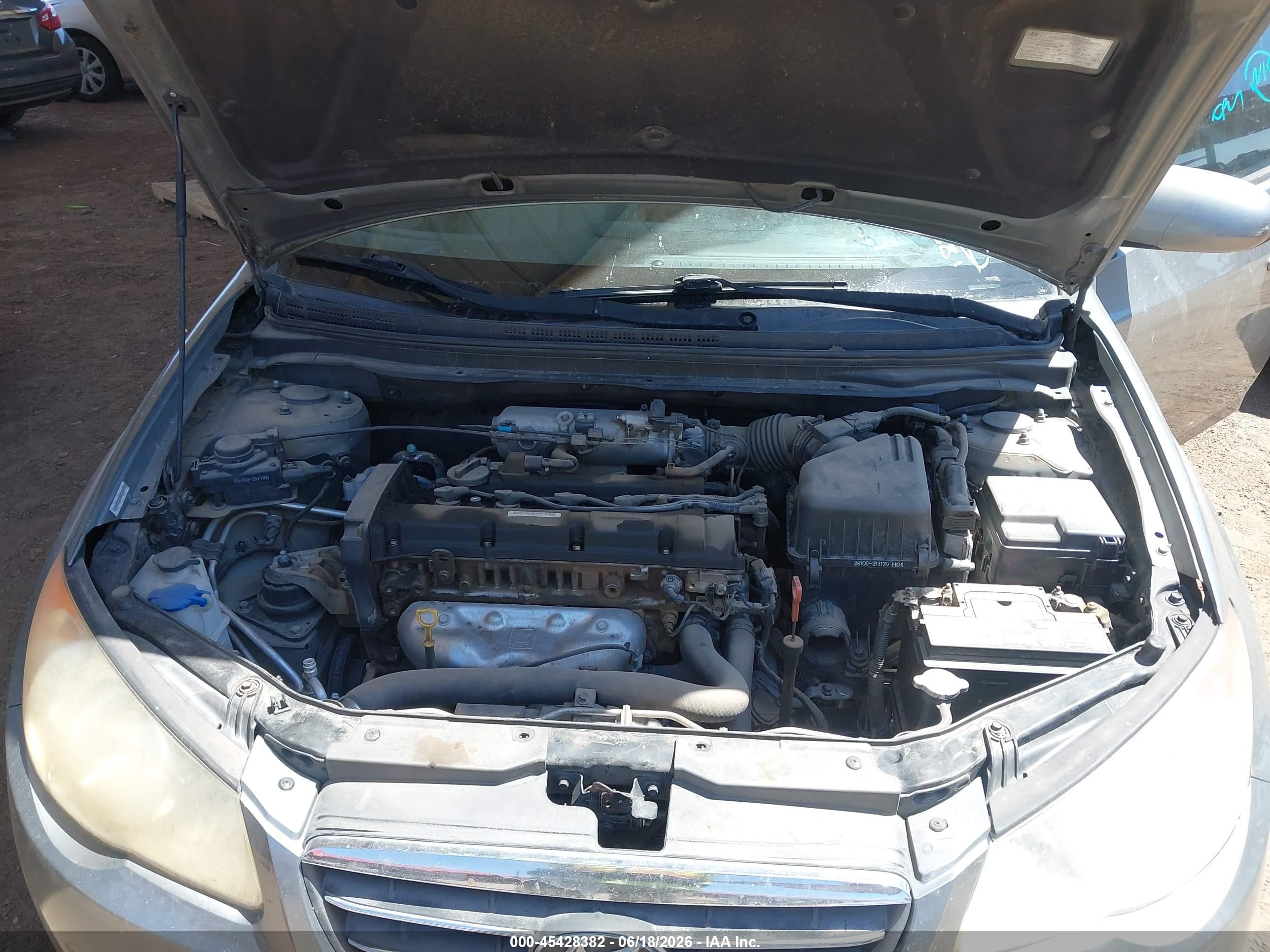 2010 Hyundai Elantra Gls Gray vin: KMHDU4AD0AU184814