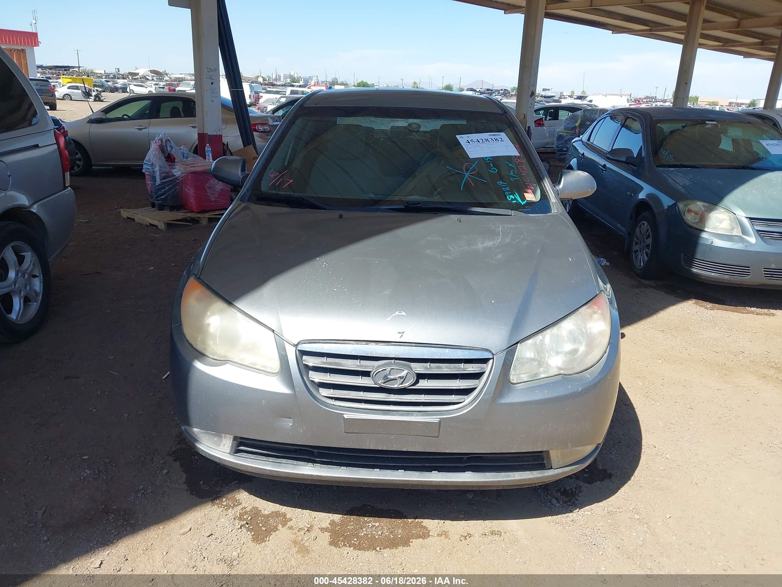 2010 Hyundai Elantra Gls Gray vin: KMHDU4AD0AU184814