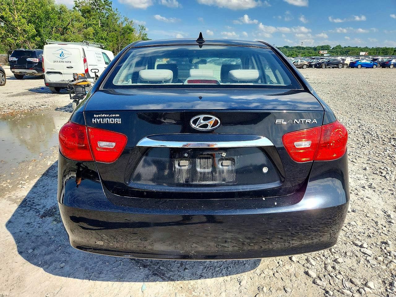 2010 Hyundai Elantra Gls Black vin: KMHDU4AD0AU190418